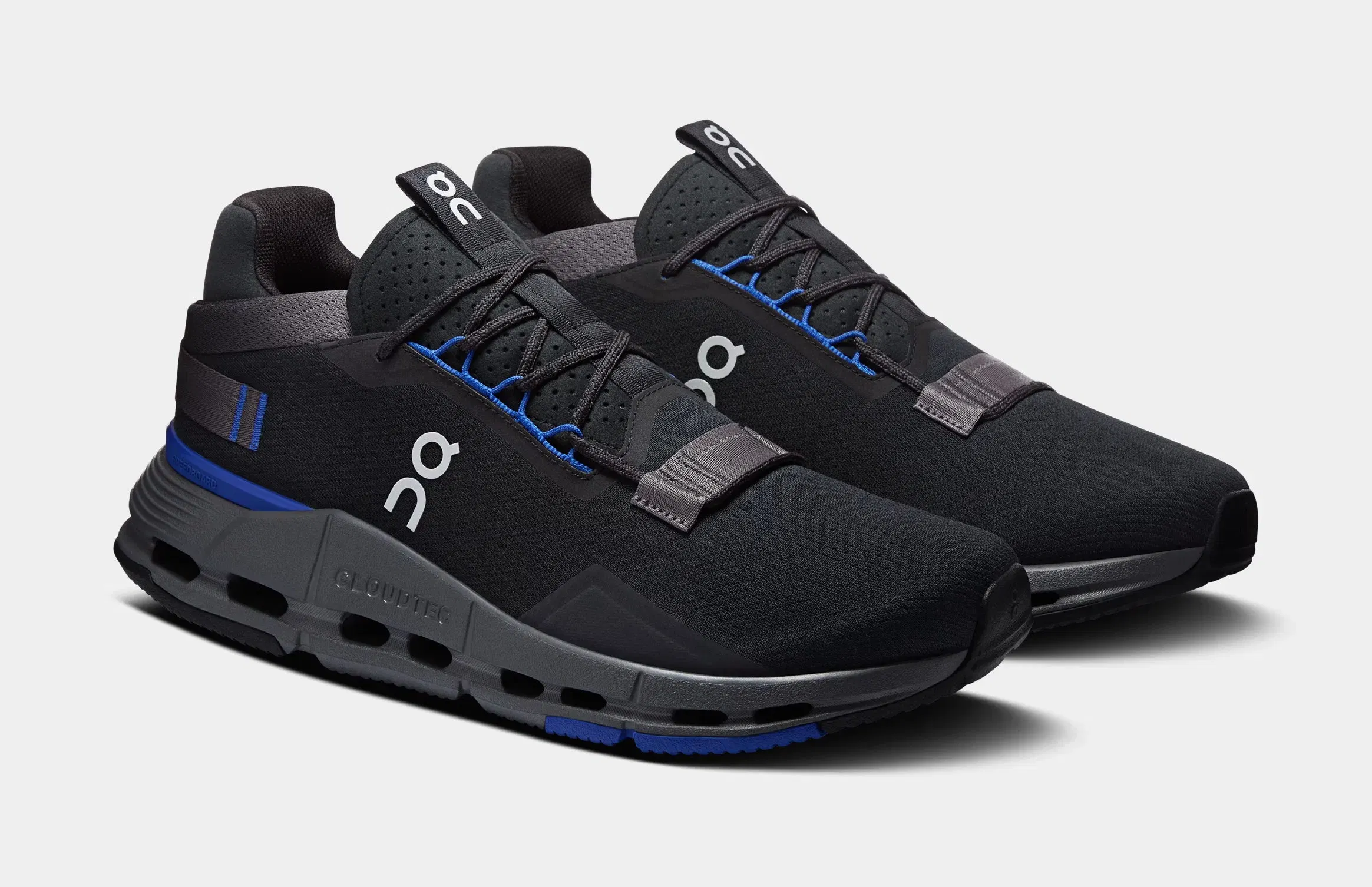 On Running Cloudnova 2 Mens Running Shoes (Black/Indigo)