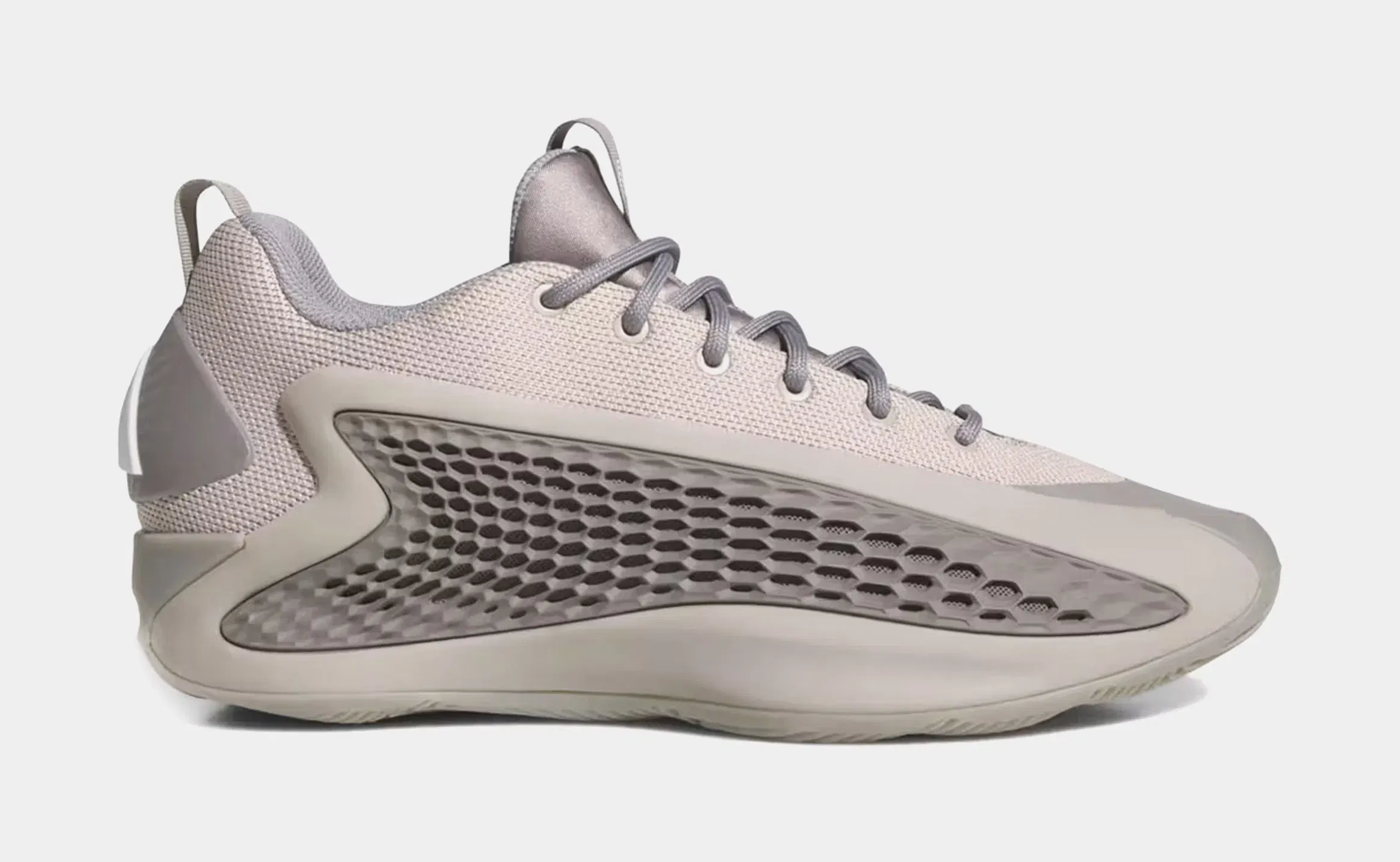 adidas Anthony Edwards 1 Low Mens Basketball Shoes (Metallic Grey/Dove Grey/Cloud White)