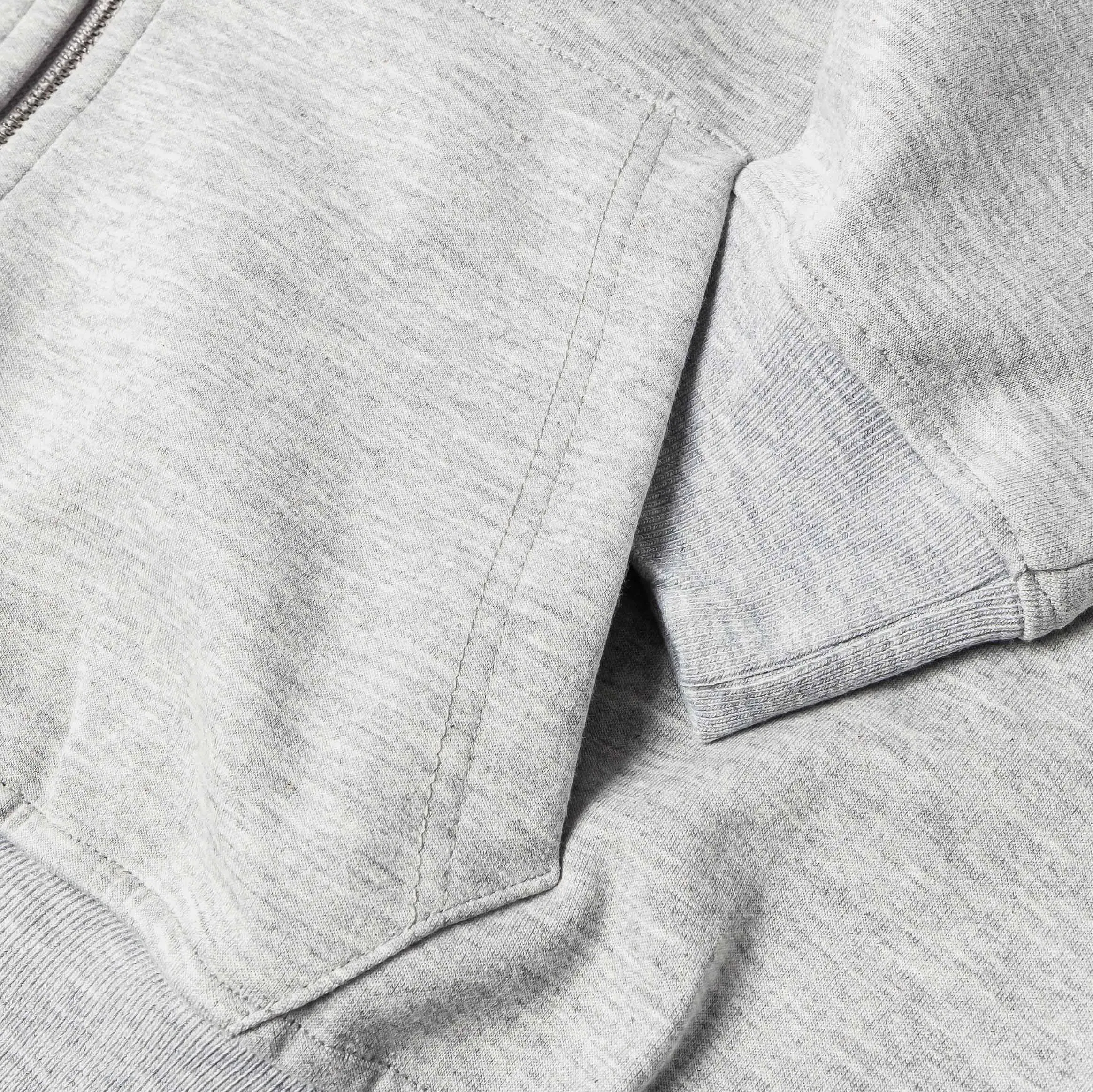 MAISON ARTICLE Tech Full Zip Up Mens Hoodie (Grey)