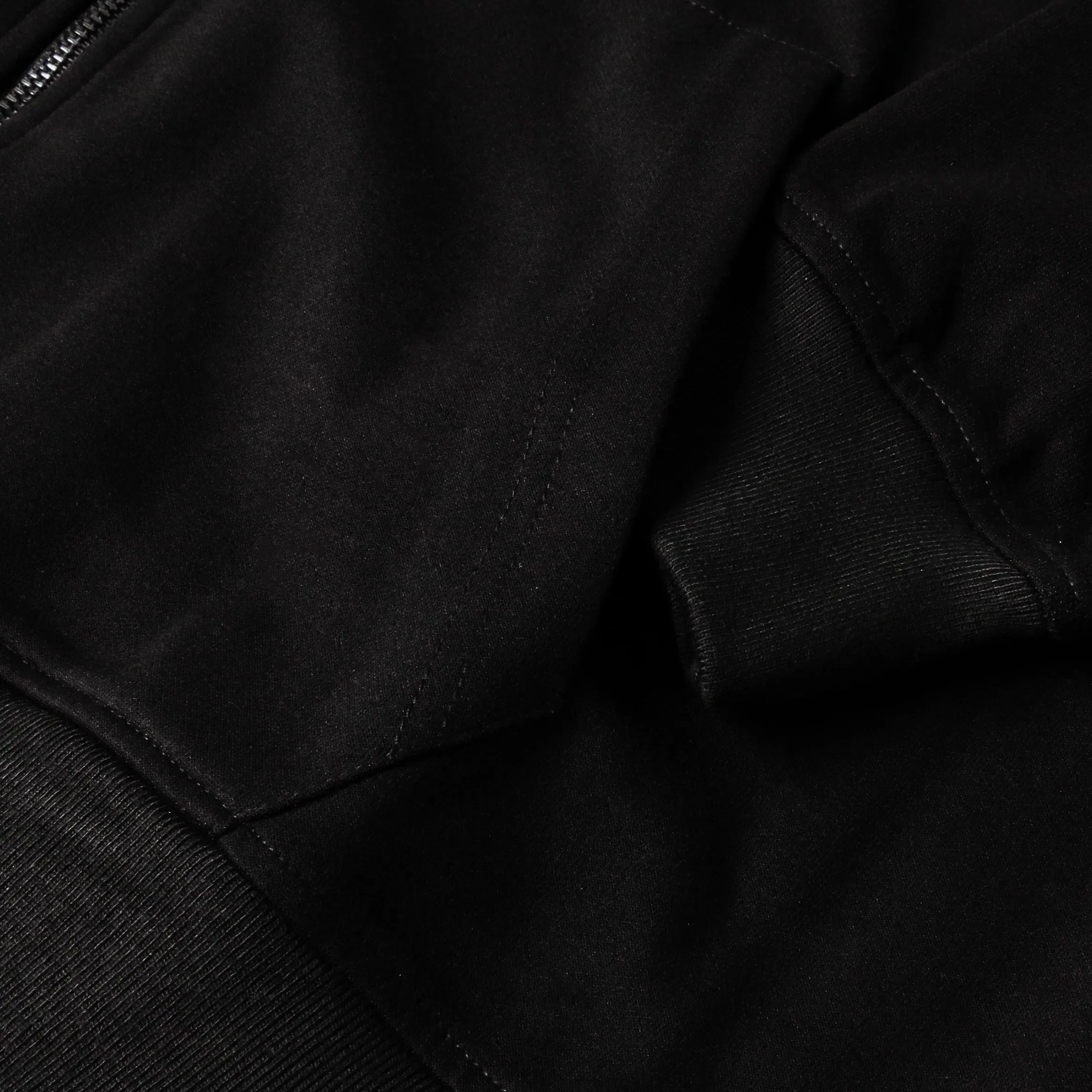 MAISON ARTICLE Tech Full Zip Up Mens Hoodie (Black)
