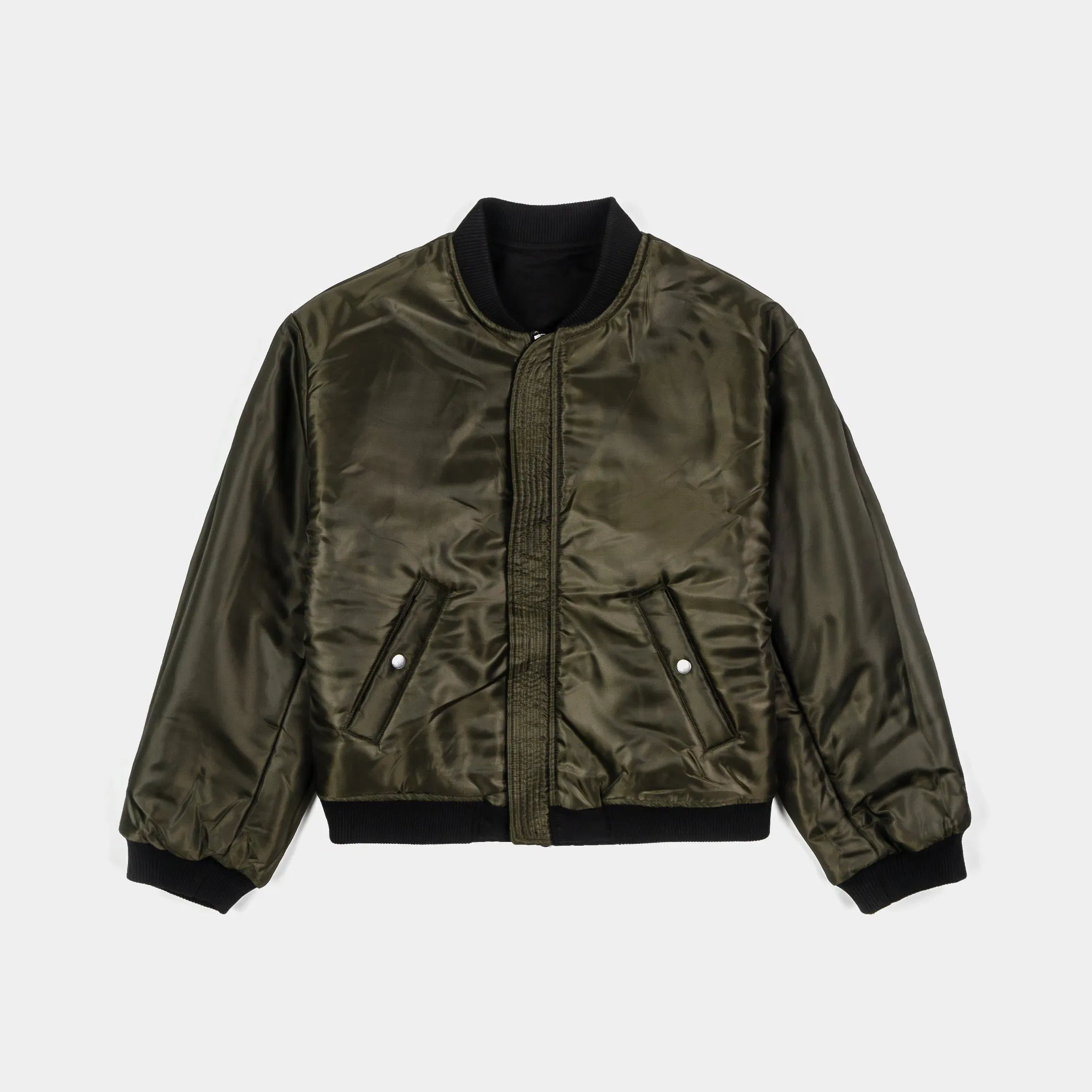 MAISON ARTICLE Reversible Bomber Mens Jacket (Black/Green)