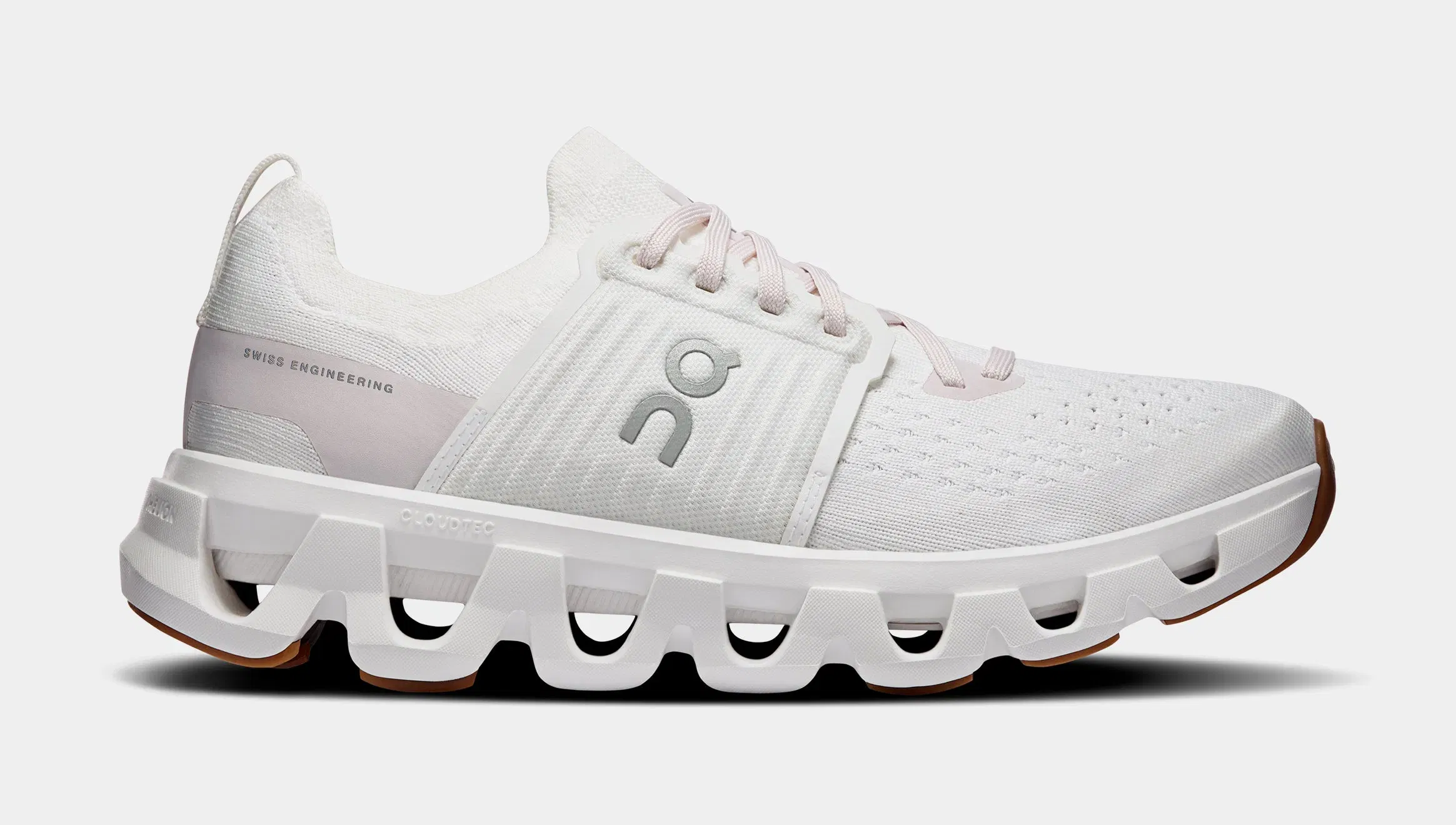 On Running Cloudswift 4 Womens Running Shoes (White/Lily)