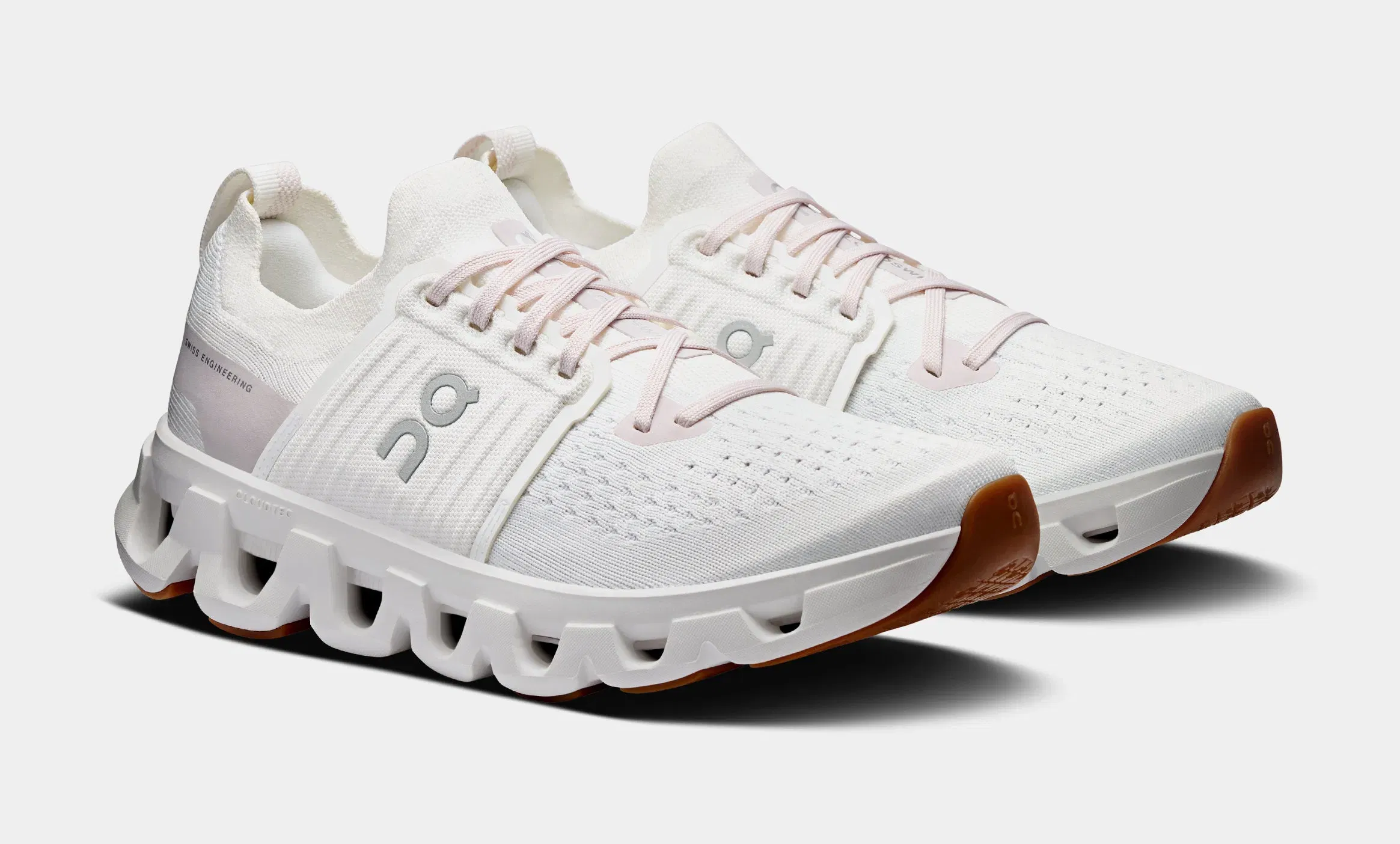 On Running Cloudswift 4 Womens Running Shoes (White/Lily)