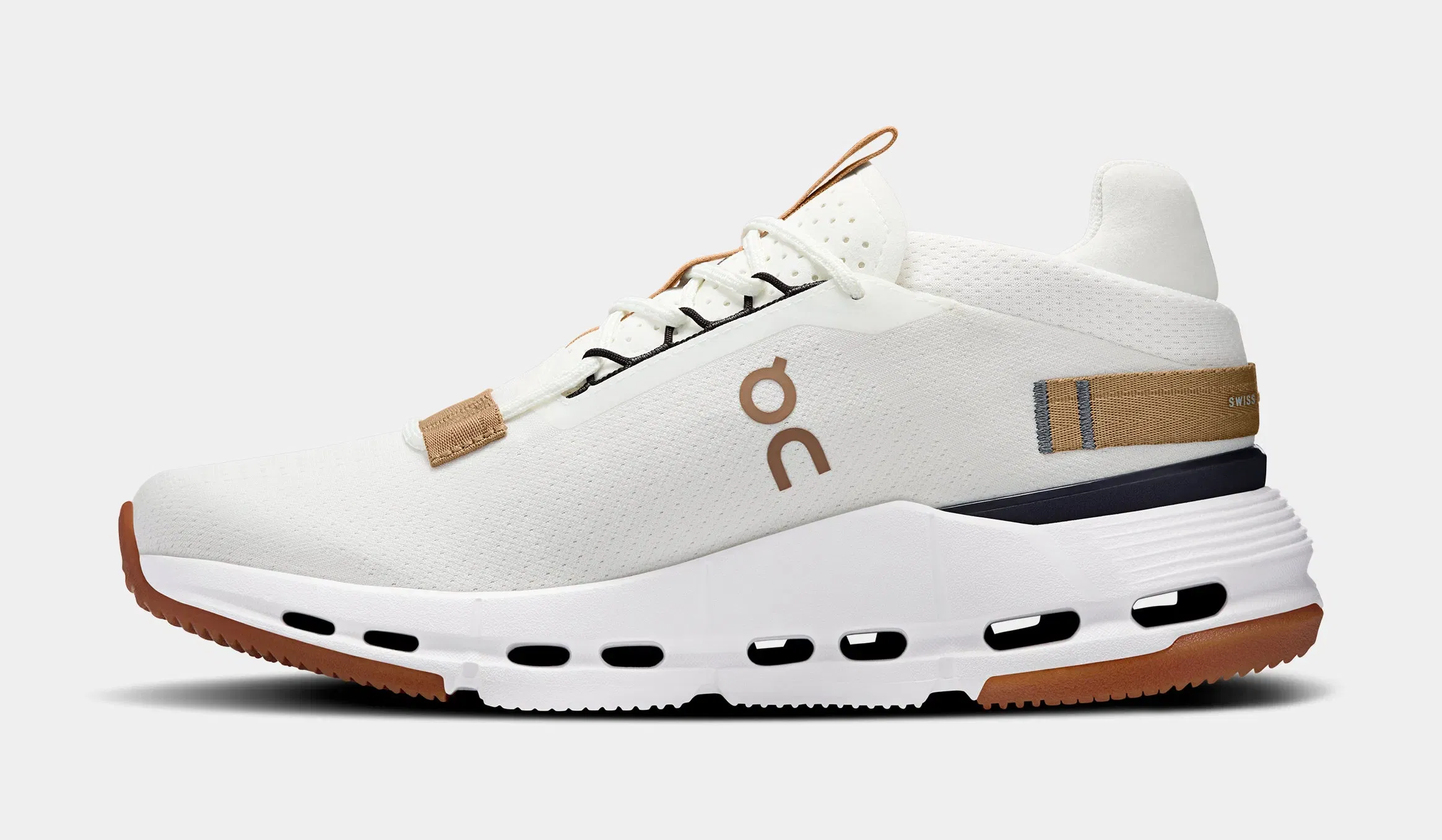 On Running Cloudnova 2 Womens Running Shoes (Ivory/Sphinx)