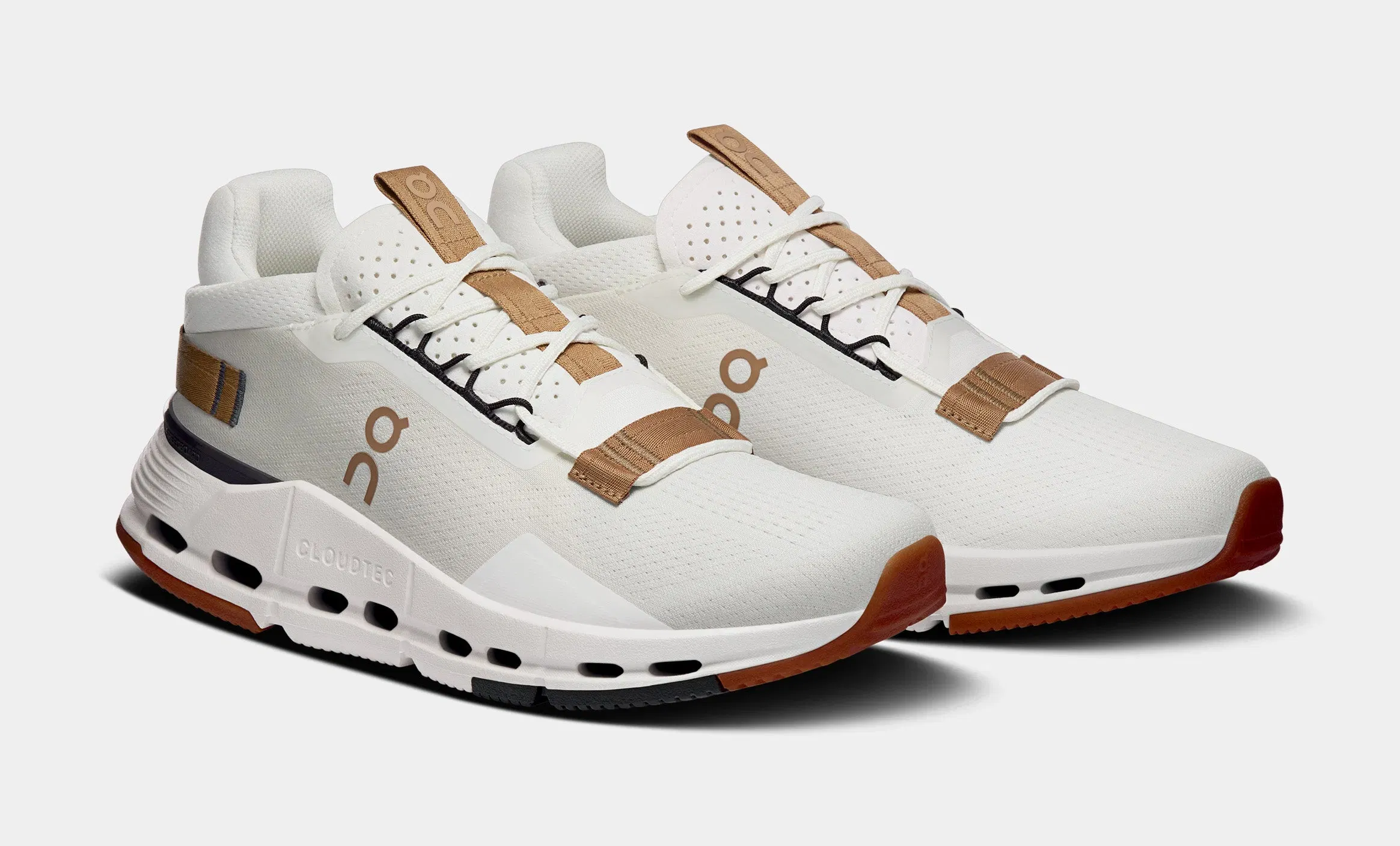 On Running Cloudnova 2 Womens Running Shoes (Ivory/Sphinx)