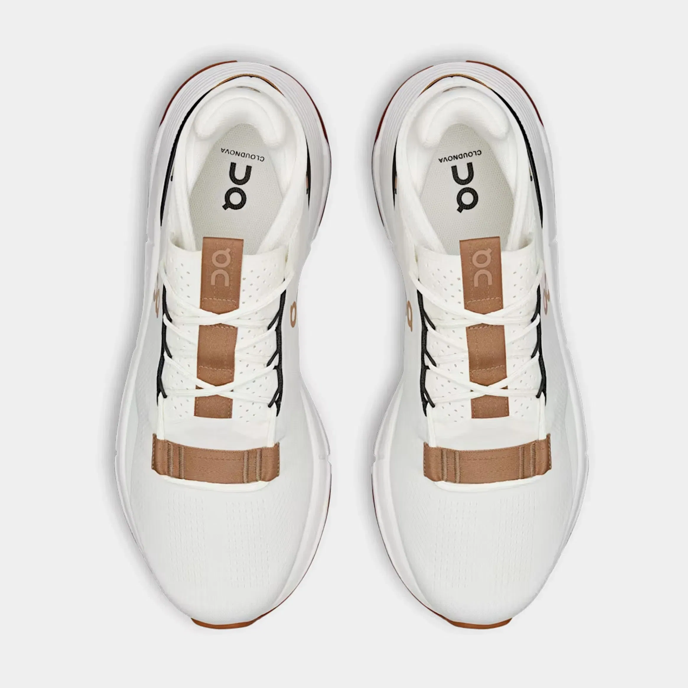 On Running Cloudnova 2 Mens Running Shoes (Ivory/Sphinx)