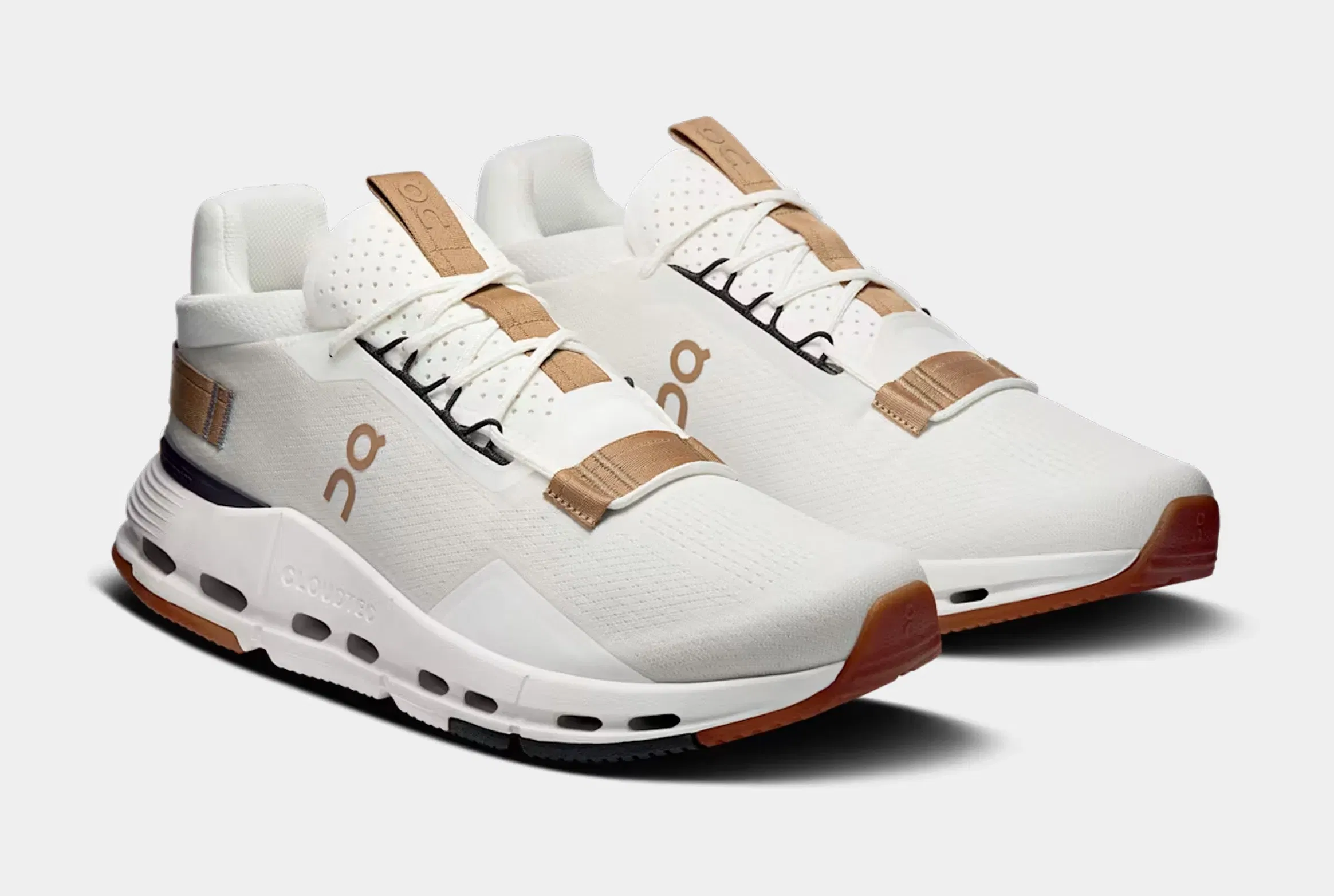 On Running Cloudnova 2 Mens Running Shoes (Ivory/Sphinx)