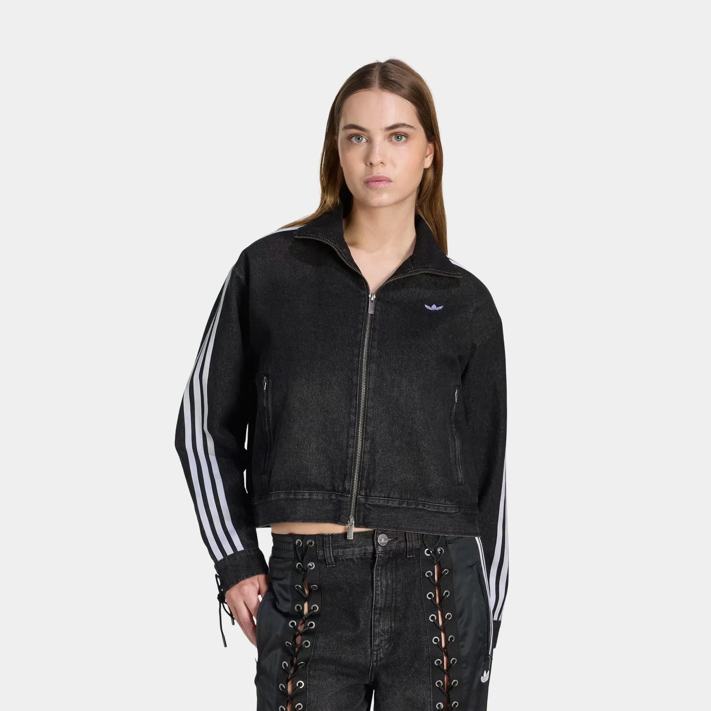 adidas Originals Denim Lacing FB Womens Jacket (Black)