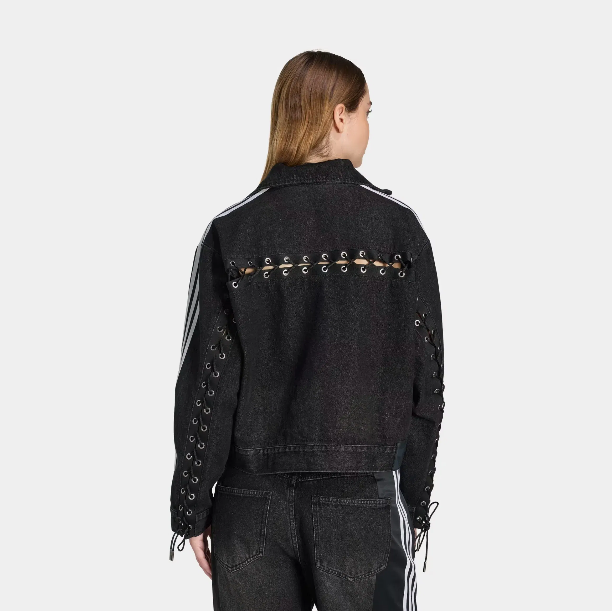 adidas Originals Denim Lacing FB Womens Jacket (Black)