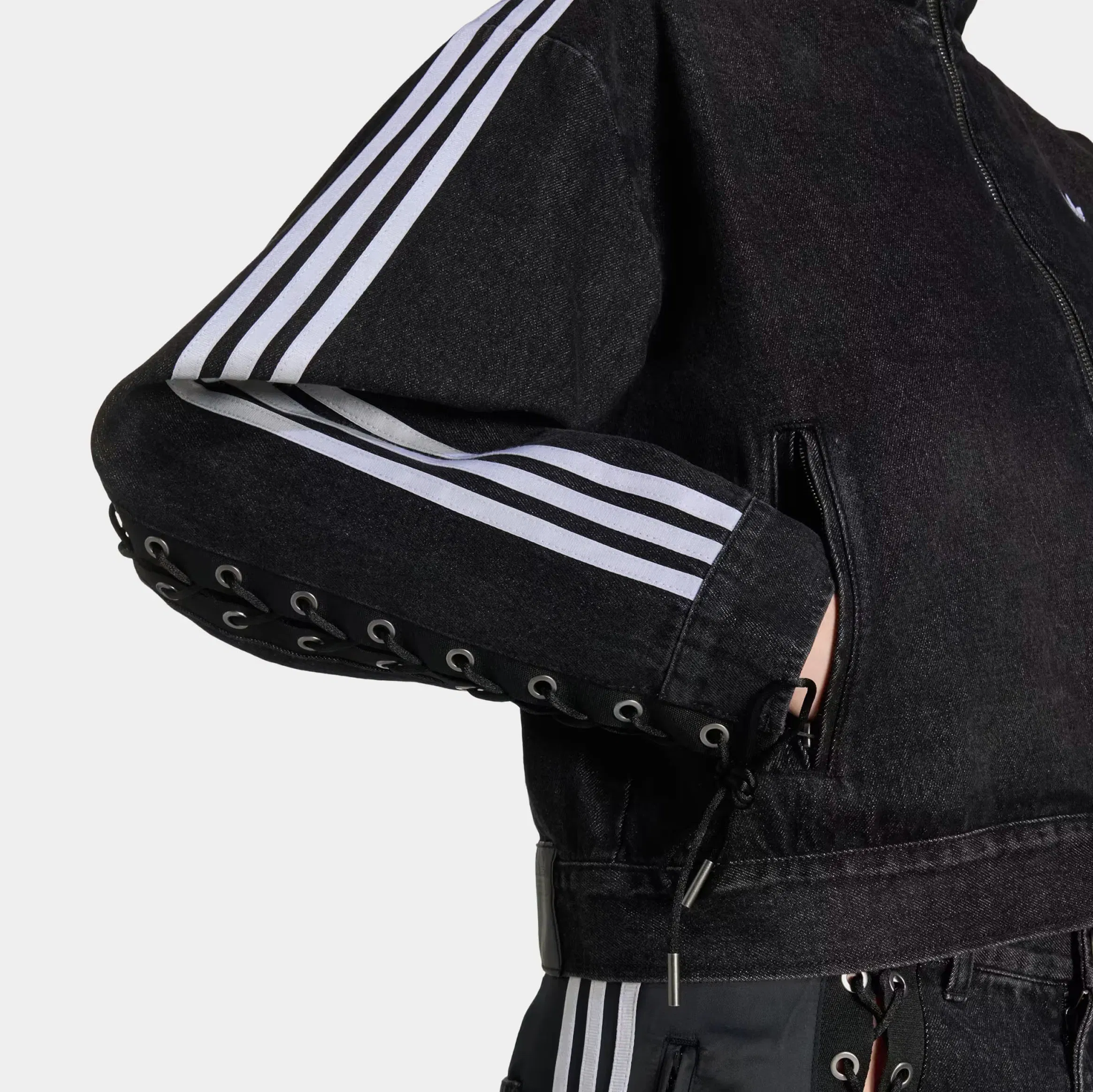 adidas Originals Denim Lacing FB Womens Jacket (Black)