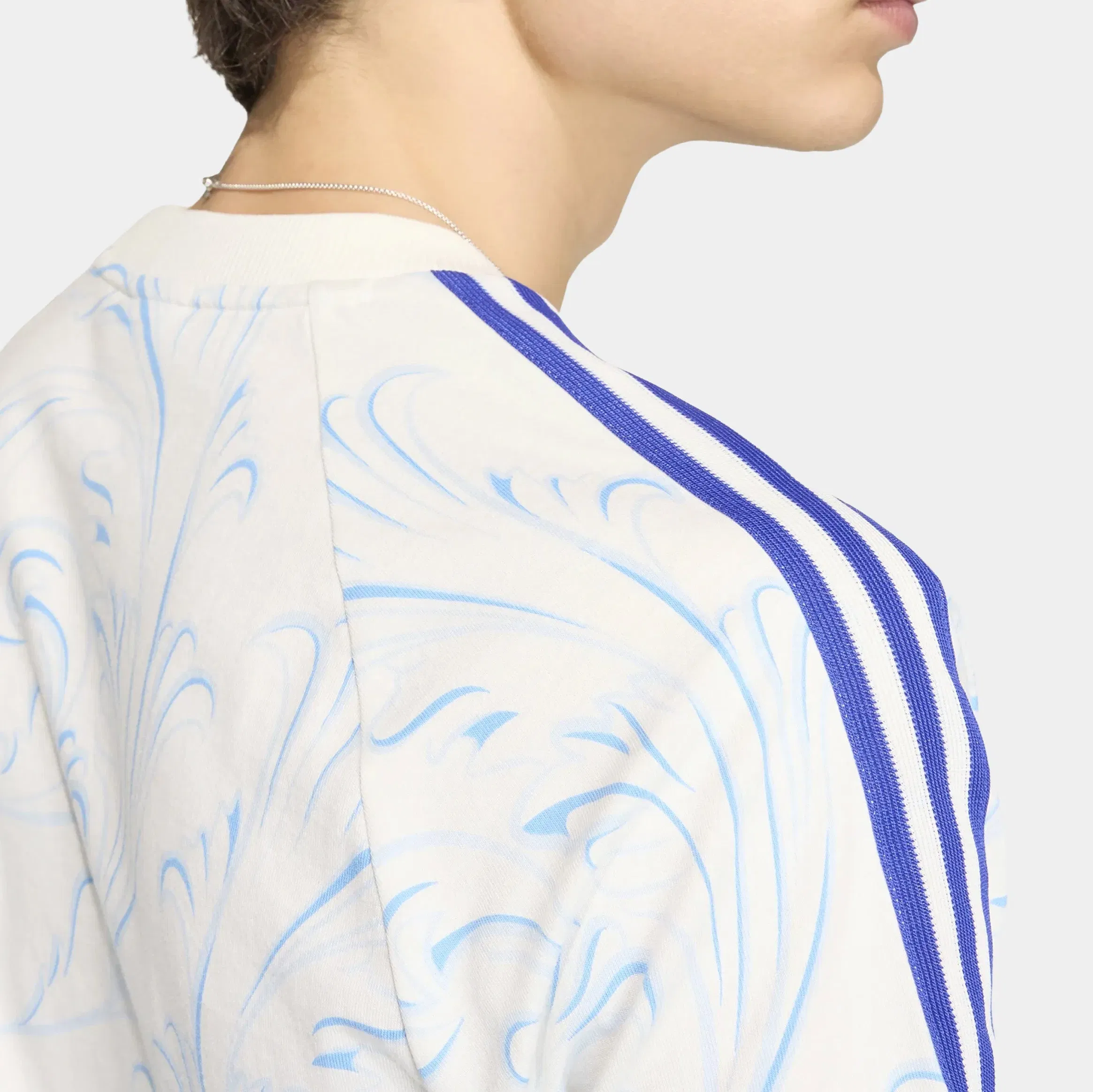 adidas Argentina Originals All Over Print Mens Short Sleeve Shirt (Off White)