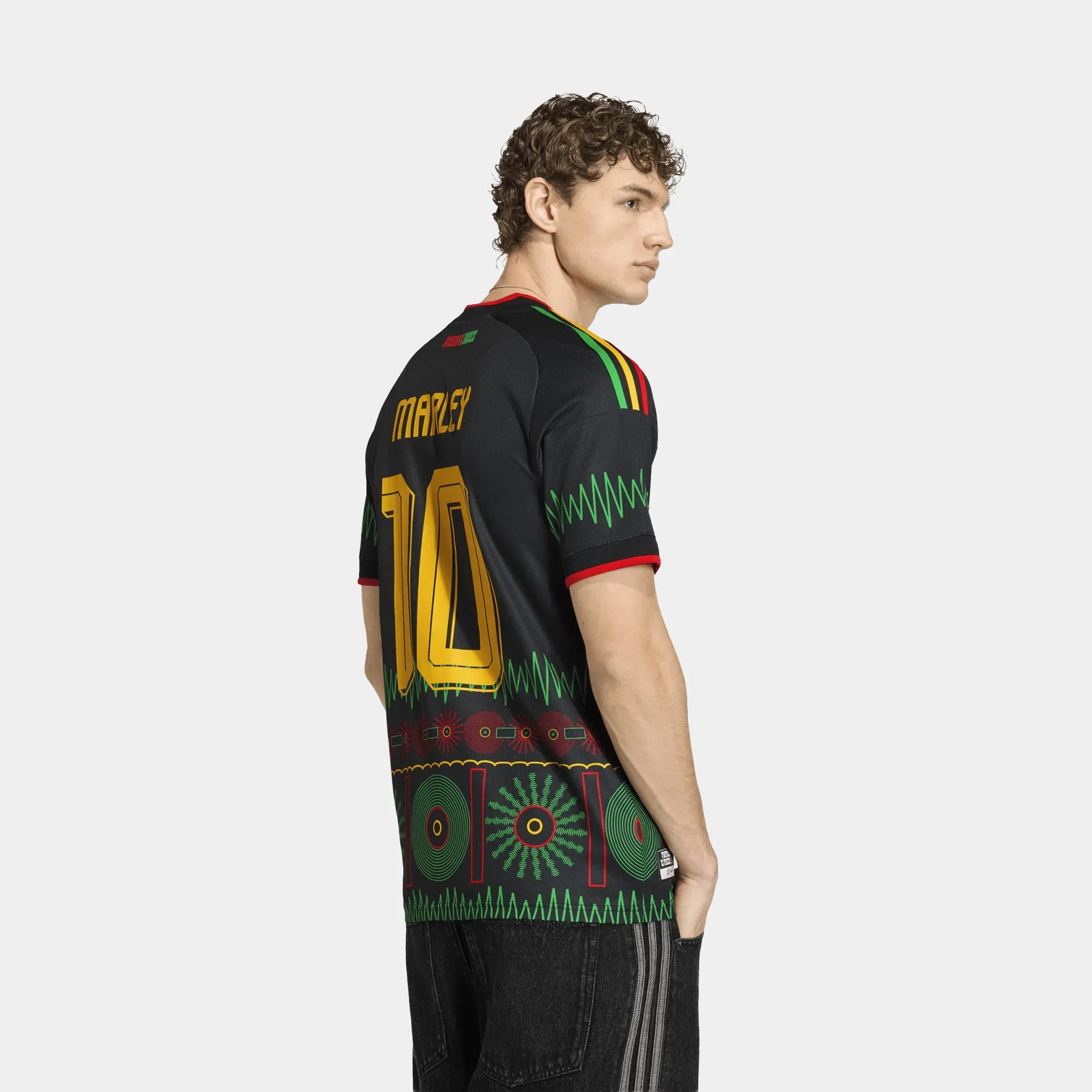 adidas Jamaica 26 x Bob Marley Away Mens Jersey (Black)