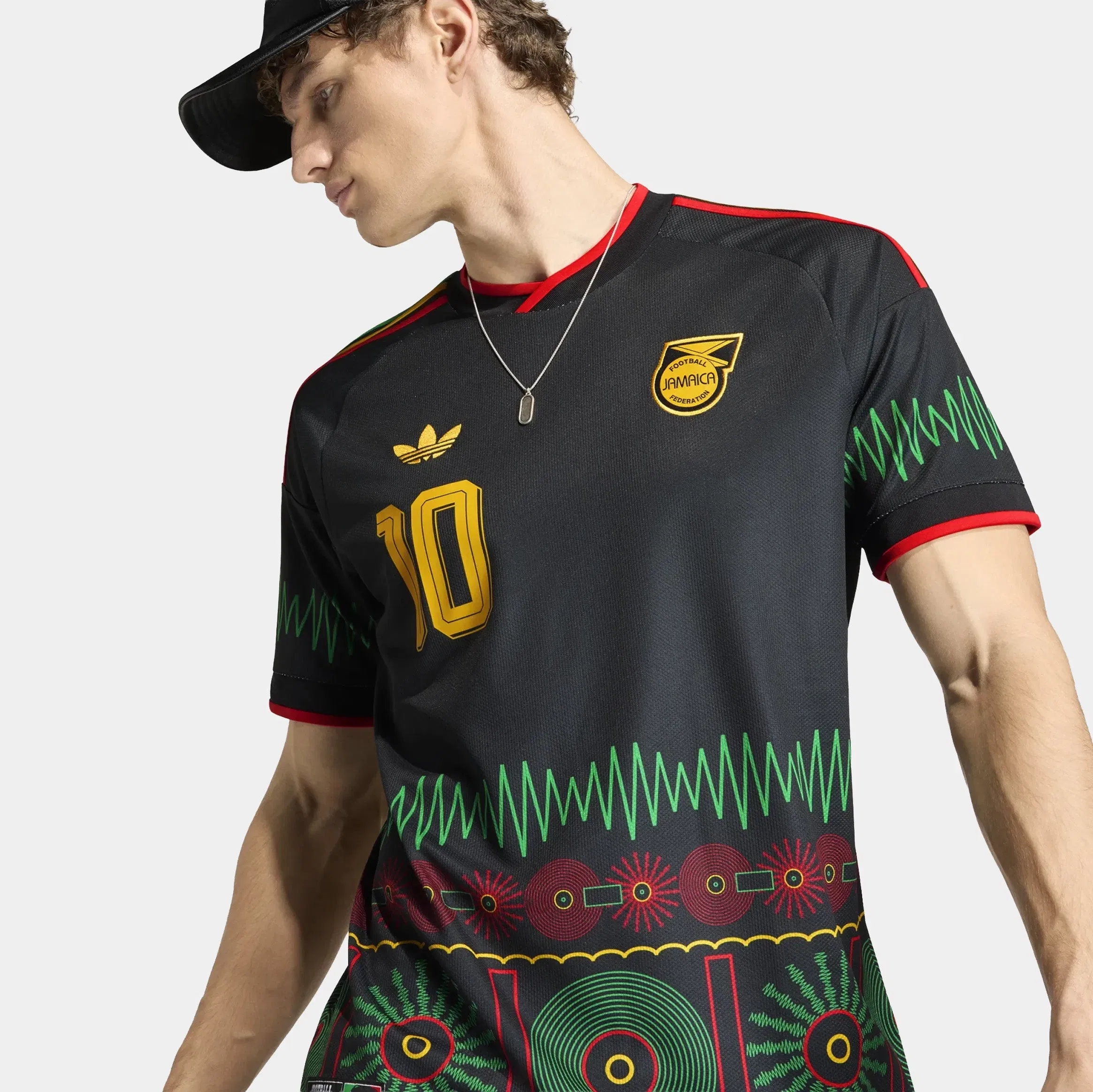 adidas Jamaica 26 x Bob Marley Away Mens Jersey (Black)