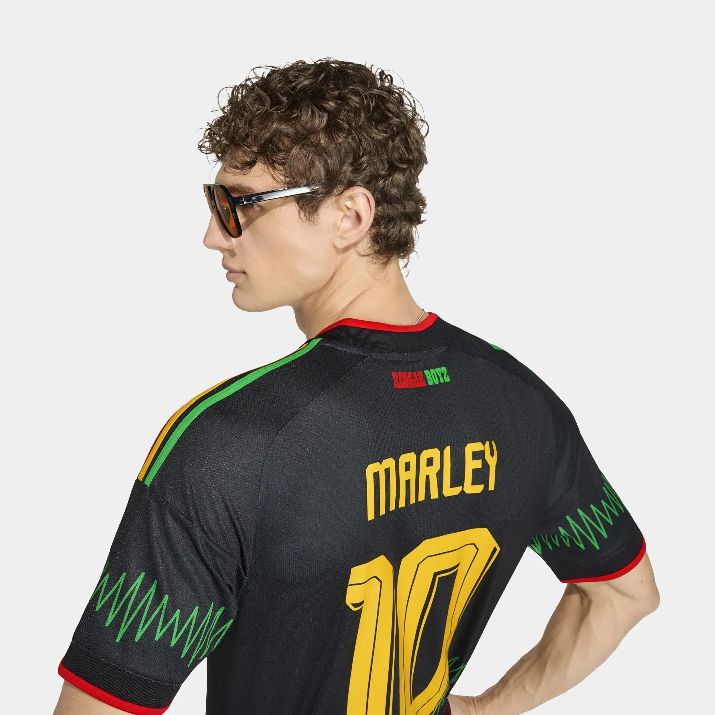 adidas Jamaica 26 x Bob Marley Away Mens Jersey (Black)
