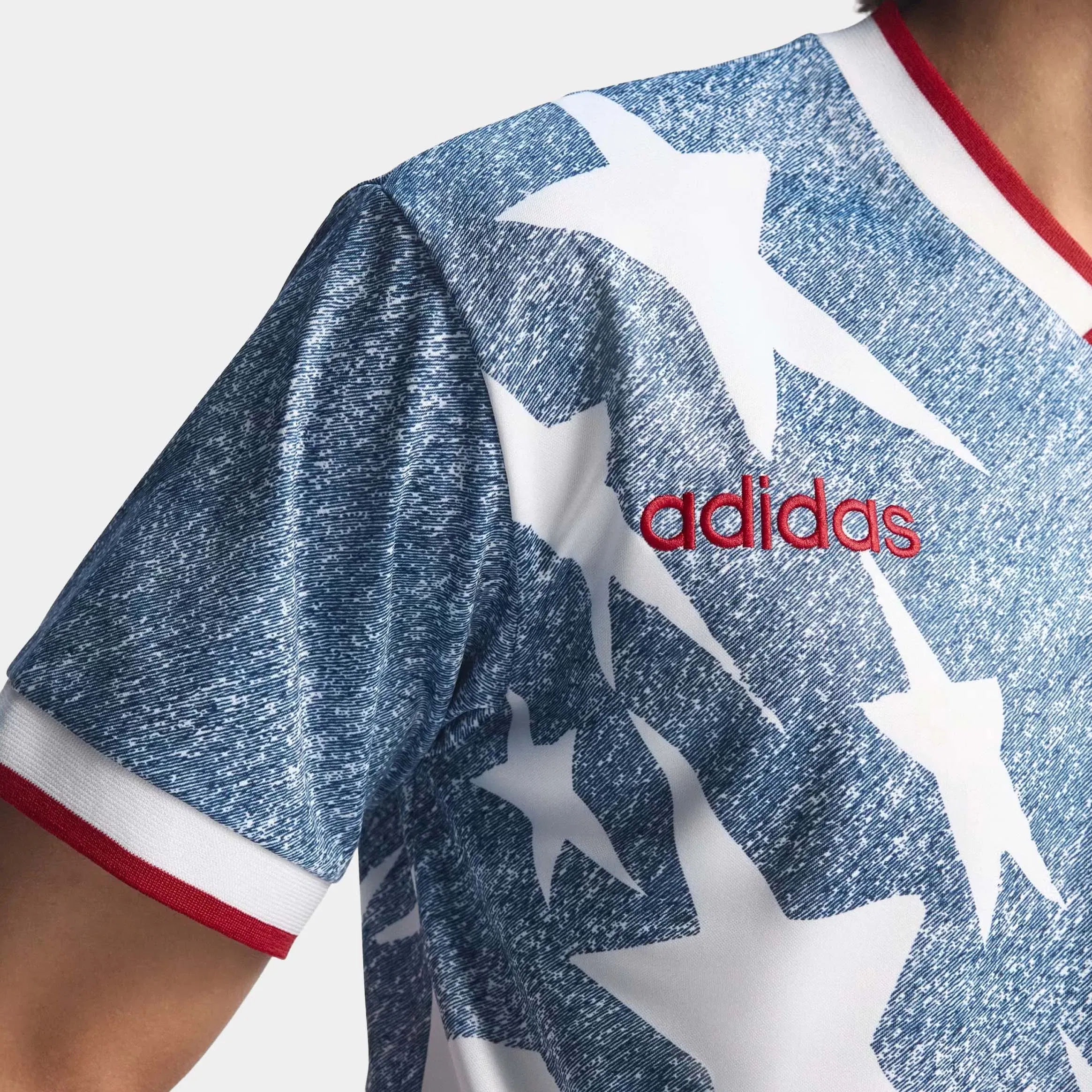 adidas Denim Star Graphic Mens Jersey (Blue/White)