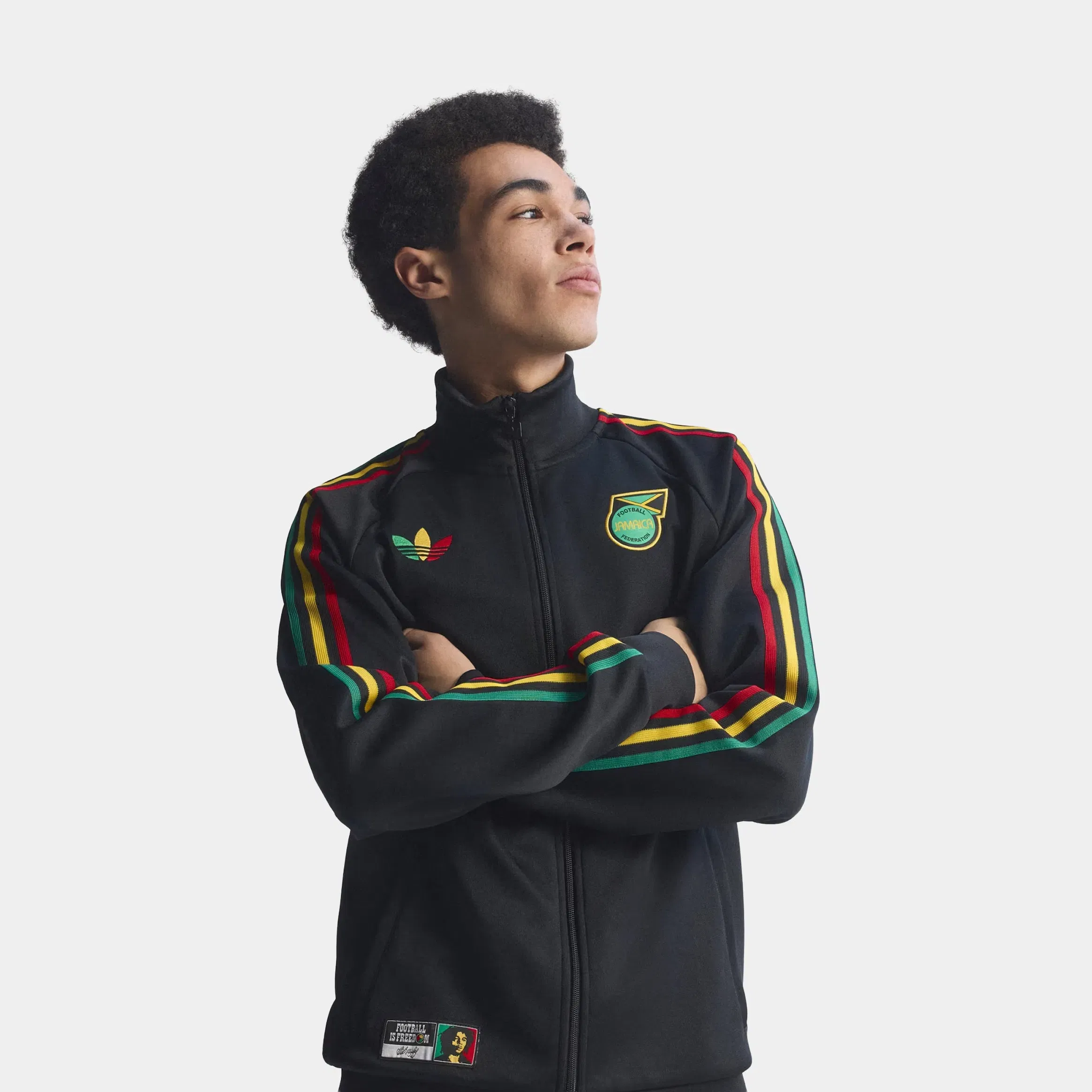 adidas Jamaica x Bob Marley Originals Track Mens Jacket (Black)
