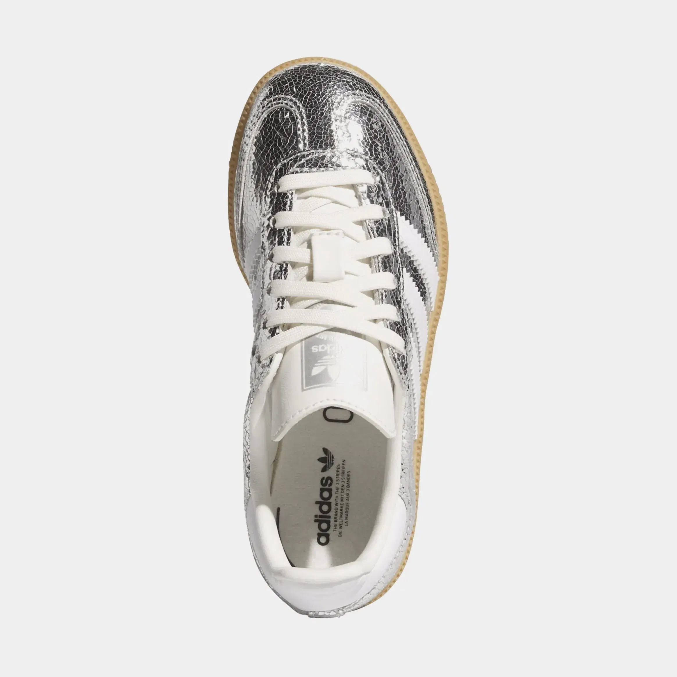 adidas Samba OG Preschool Lifestyle Shoes (Silver Metallic/Cloud White/Core White)
