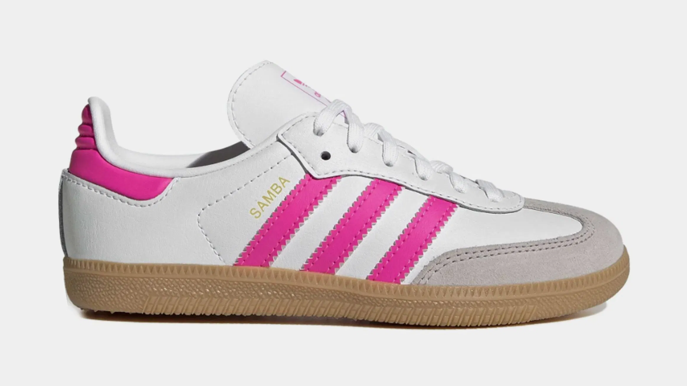 adidas Samba OG Preschool Lifestyle Shoes (Lucid Pink/Cloud White)