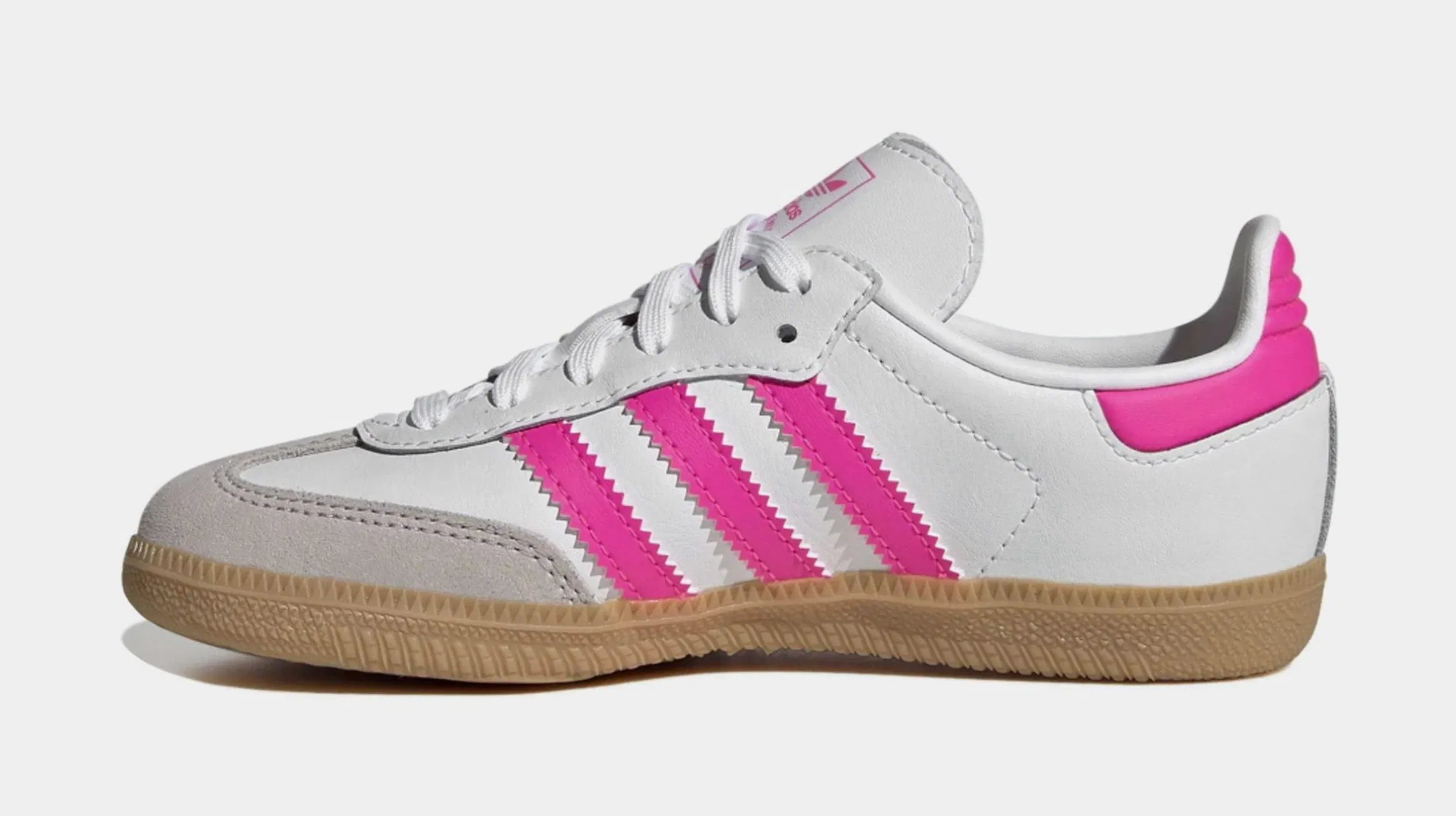 adidas Samba OG Preschool Lifestyle Shoes (Lucid Pink/Cloud White)