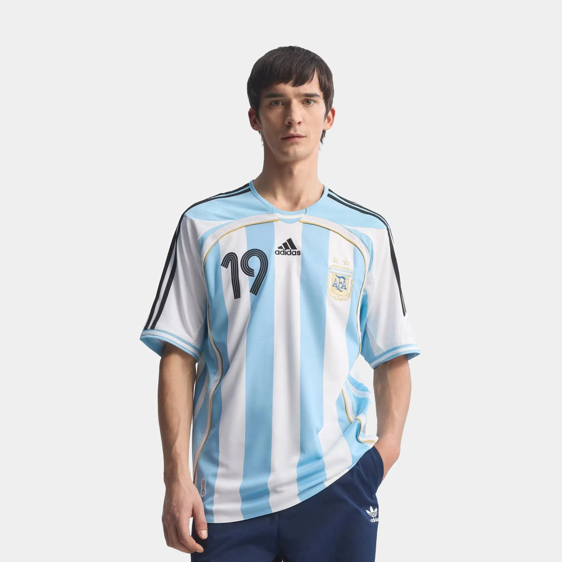 adidas Argentina Home 2006 Messi Mens Jersey (White)
