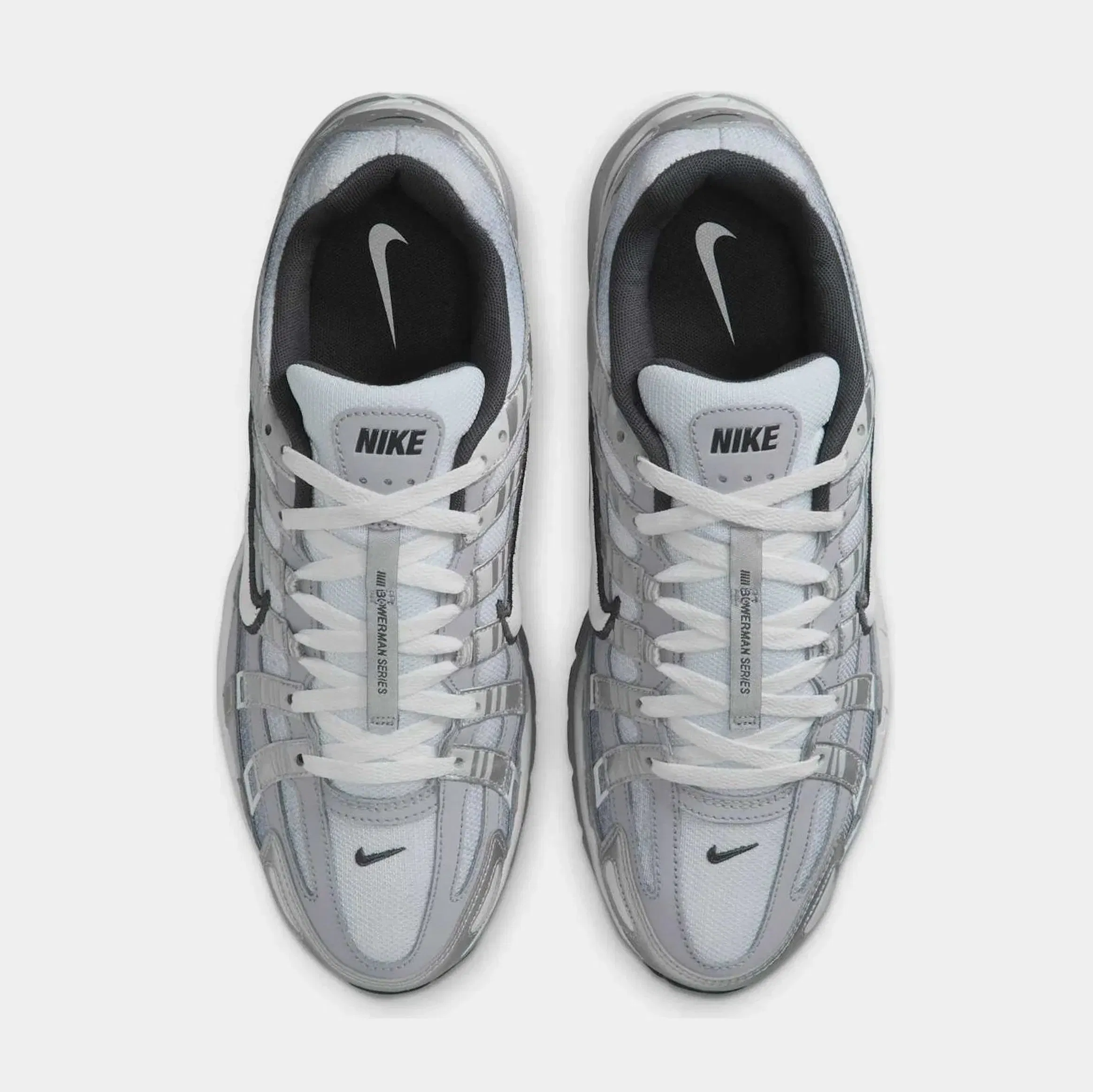 Nike P-6000 Mens Running Shoes (Metallic Silver/Summit White-Wolf Grey)