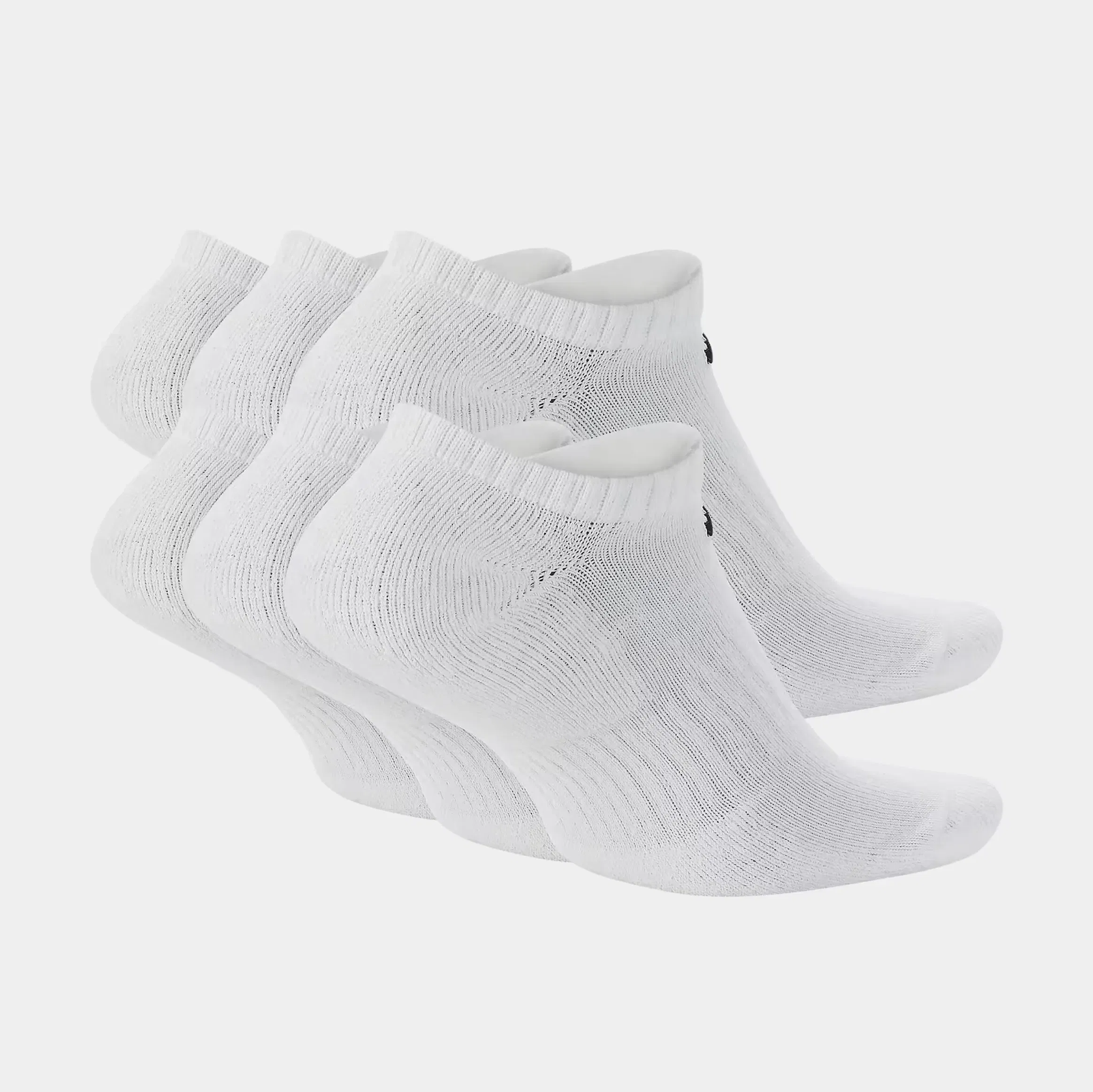 Nike NSW Everyday Cushioned No Show Mens Socks (White/Black)