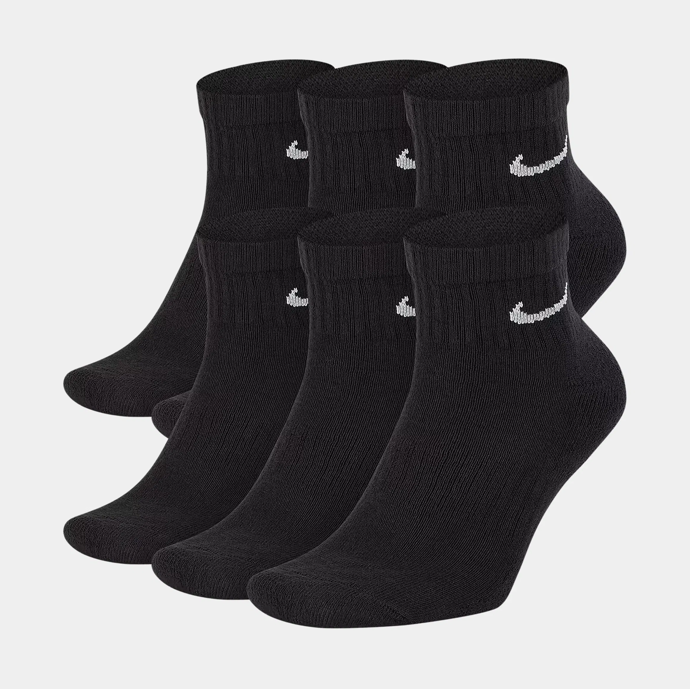 Nike NSW Everyday Cushioned Ankle Mens Socks (White/Black)