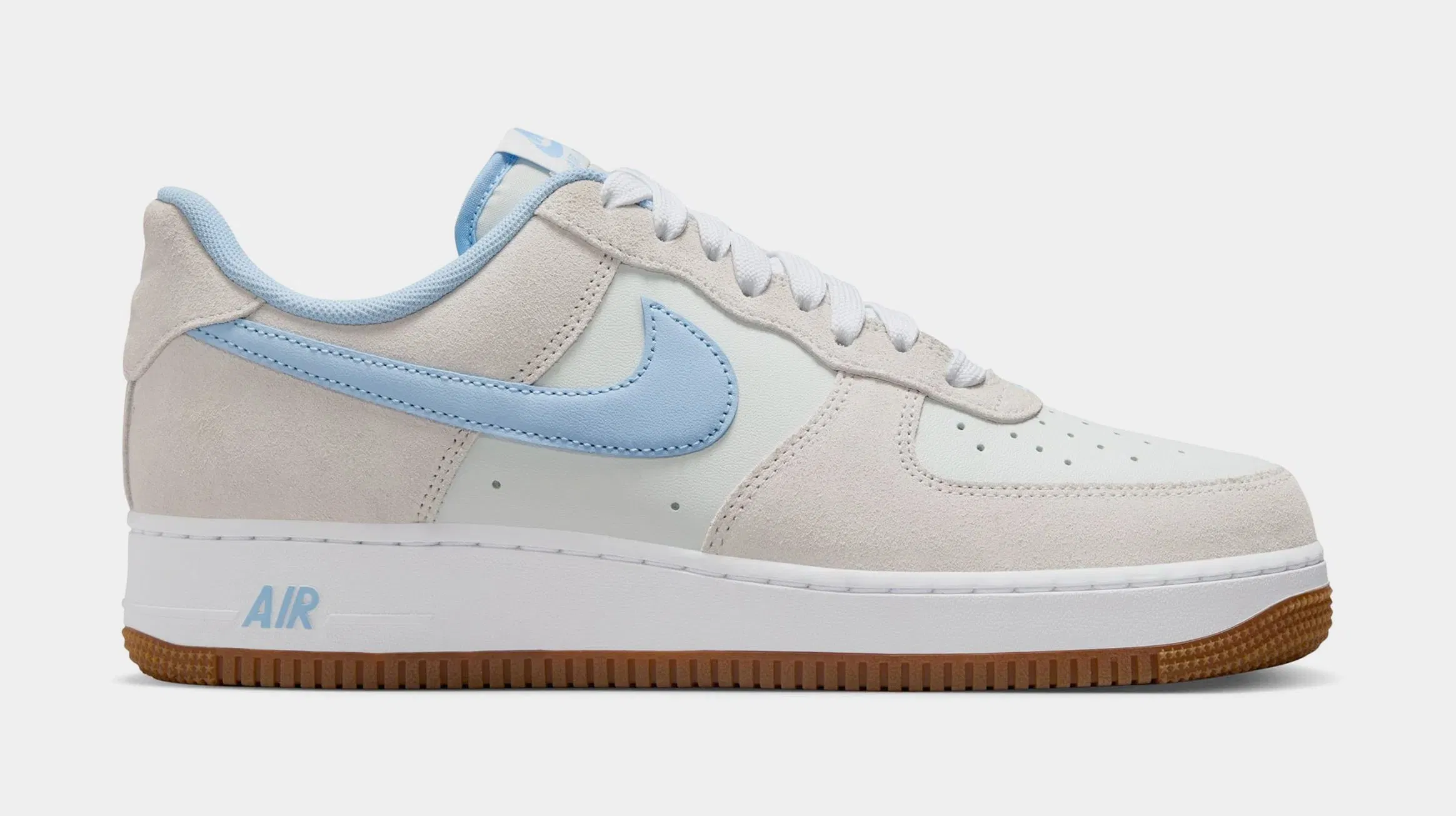 Nike Air Force 1 SK8 Mens Lifestyle Shoes (Photon Dust/White/Gum Medium Brown/Psychic Blue)