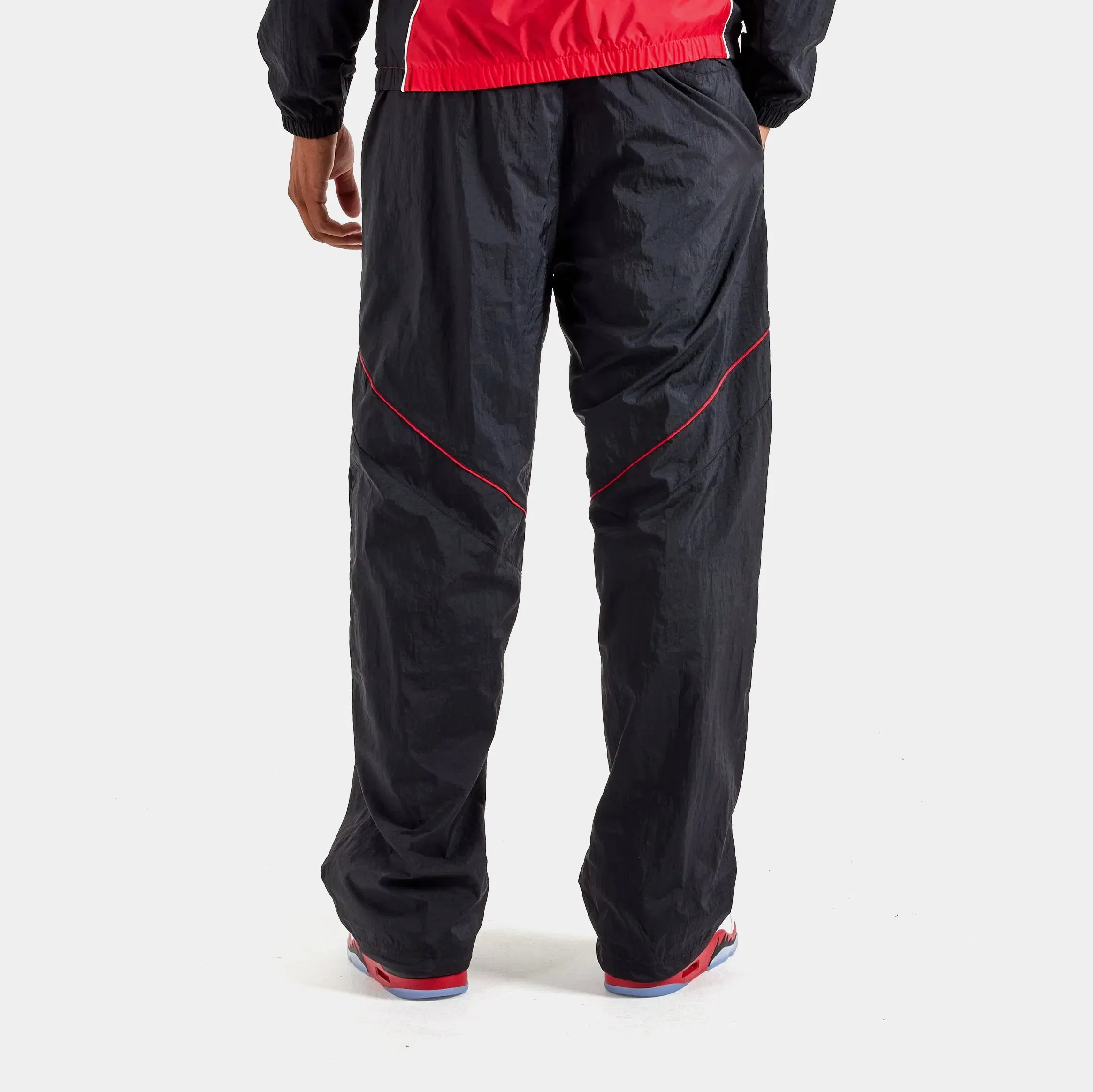 Nike Jordan Brooklyn Draft Mens Pants (Black/Gym Red/Gym Red)