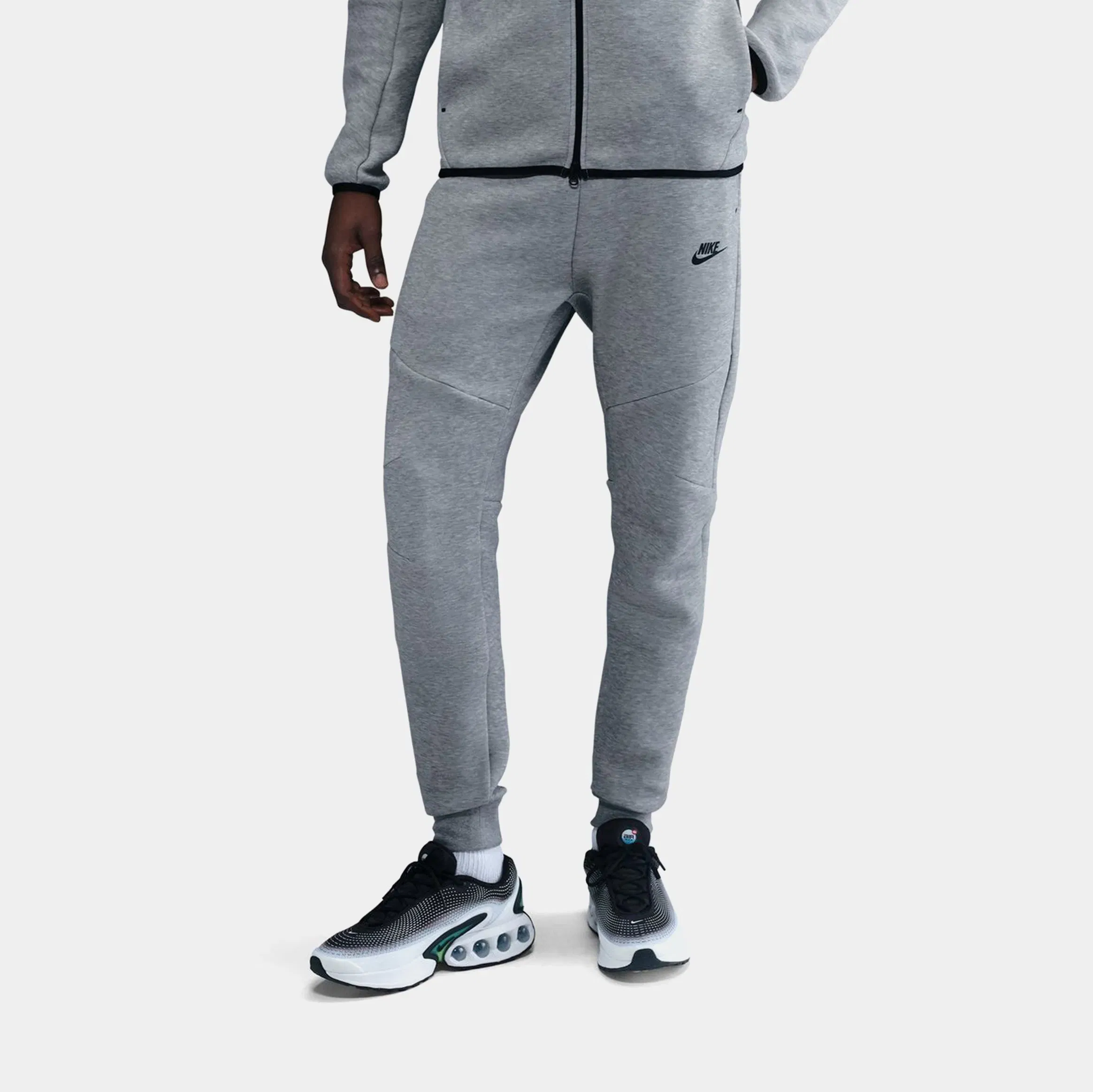Nike Tech Fleece Mens Joggers (Dark Grey Heather/Black)