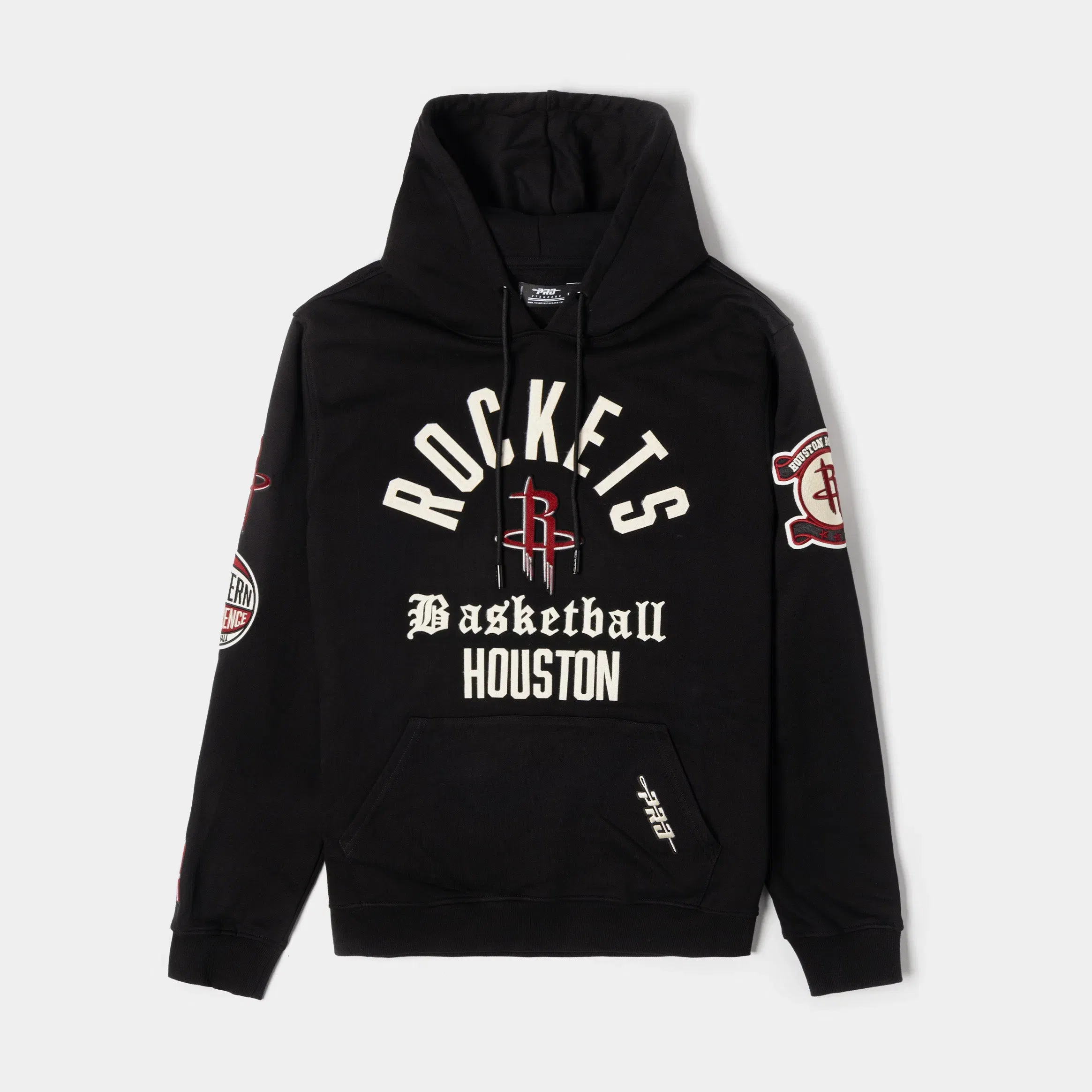 PRO STANDARD Houston Rockets Original Fleece Pullover Mens Hoodie (Black/White)