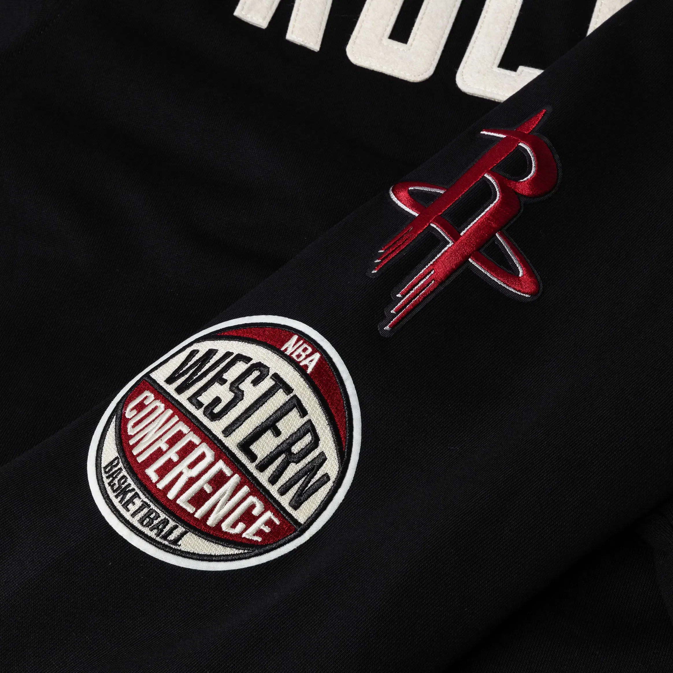 PRO STANDARD Houston Rockets Original Fleece Pullover Mens Hoodie (Black/White)