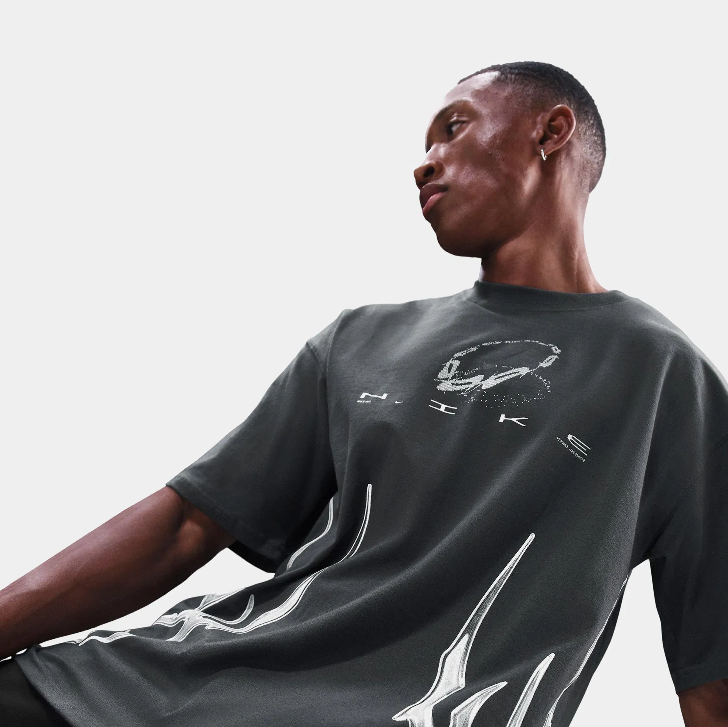 Nike NSW Air Max 90 Mens Short Sleeve Shirt (Anthracite)