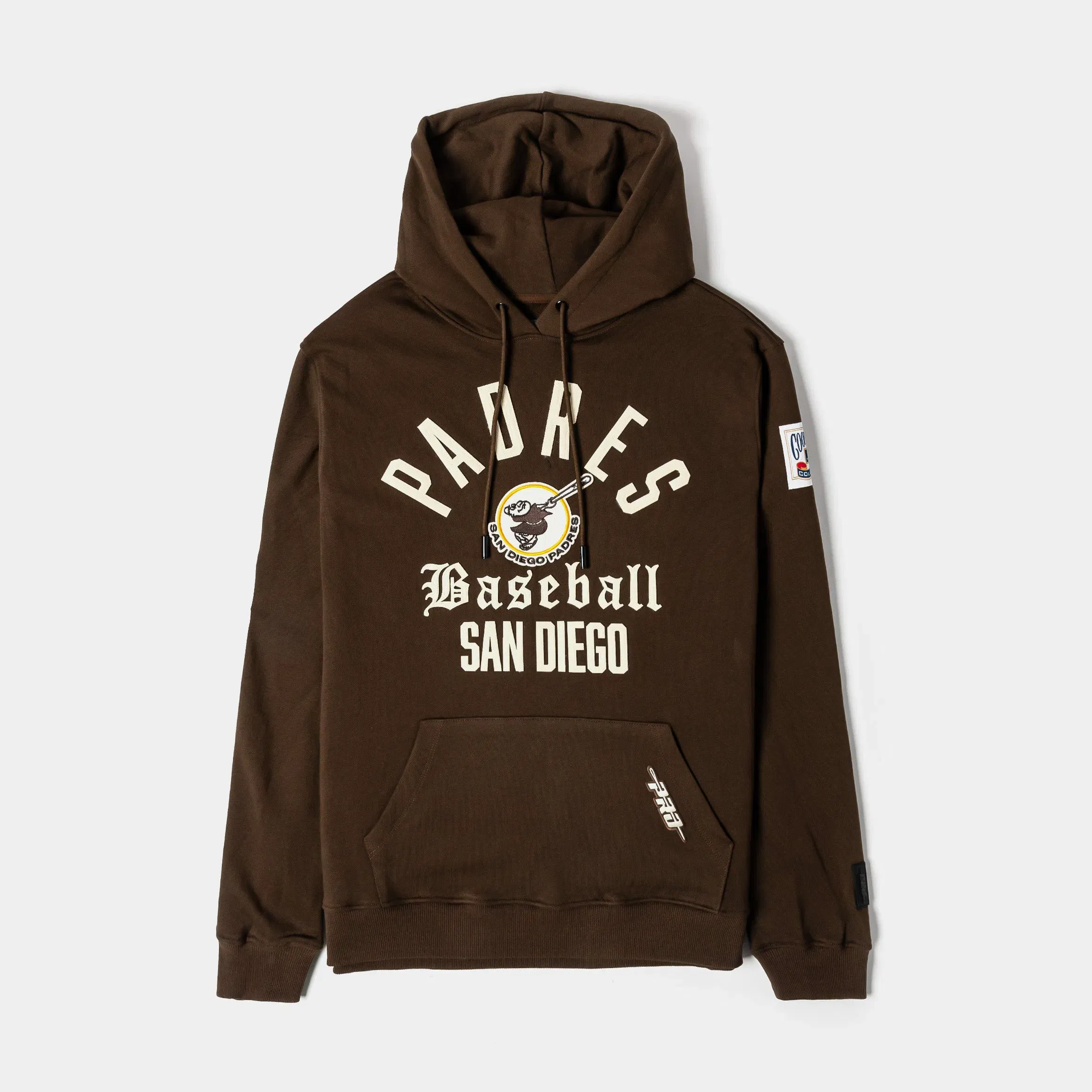 PRO STANDARD San Diego Padres Originals Fleece Pullover Mens Hoodie (Brown/White)