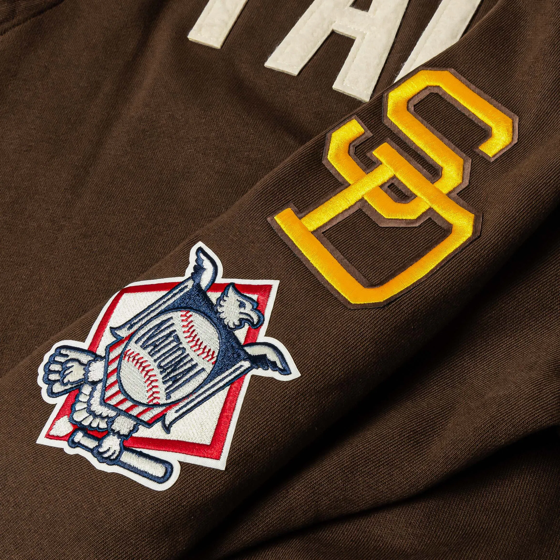 PRO STANDARD San Diego Padres Originals Fleece Pullover Mens Hoodie (Brown/White)