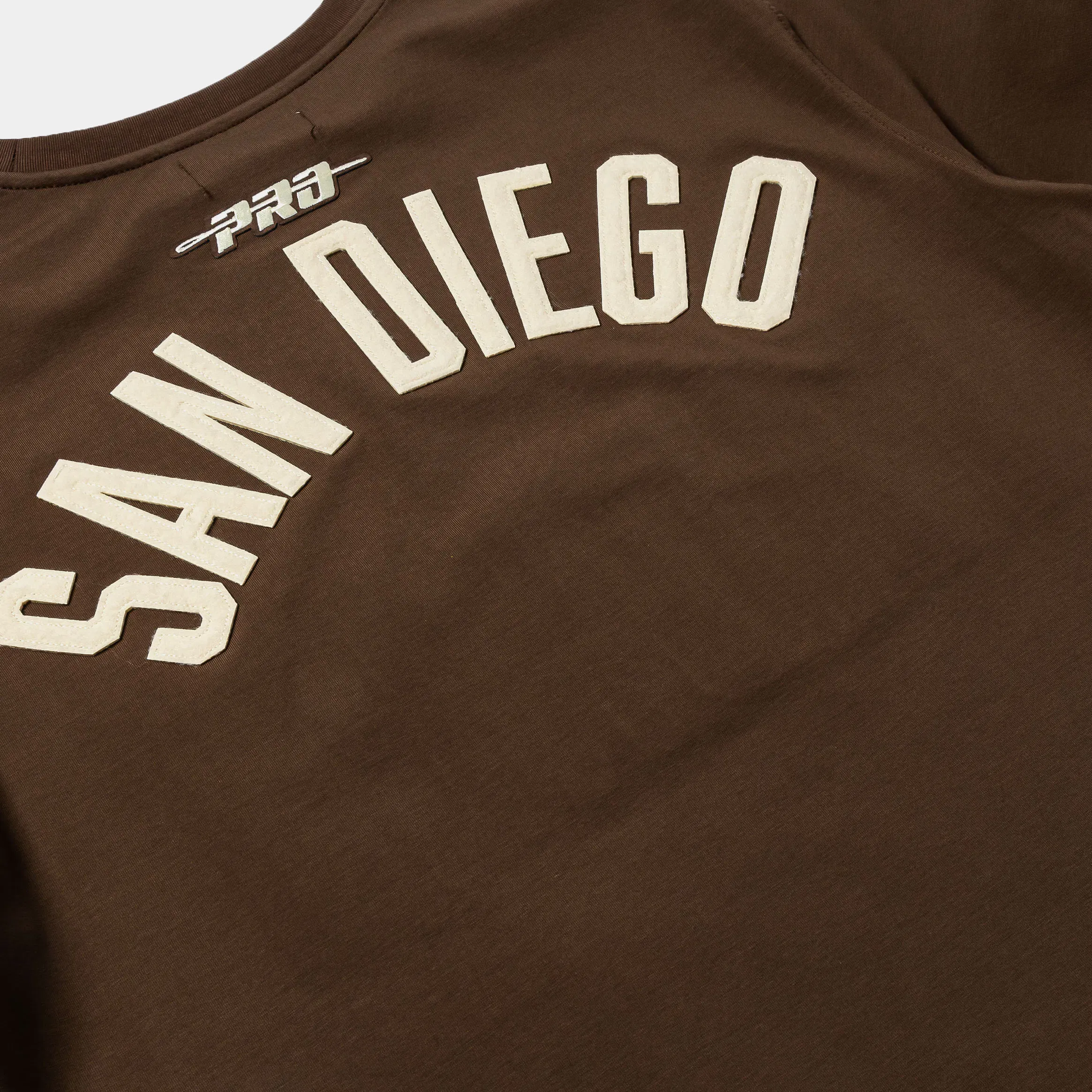 PRO STANDARD San Diego Padres Modern Original Mens Short Sleeve Shirt (Brown/White)