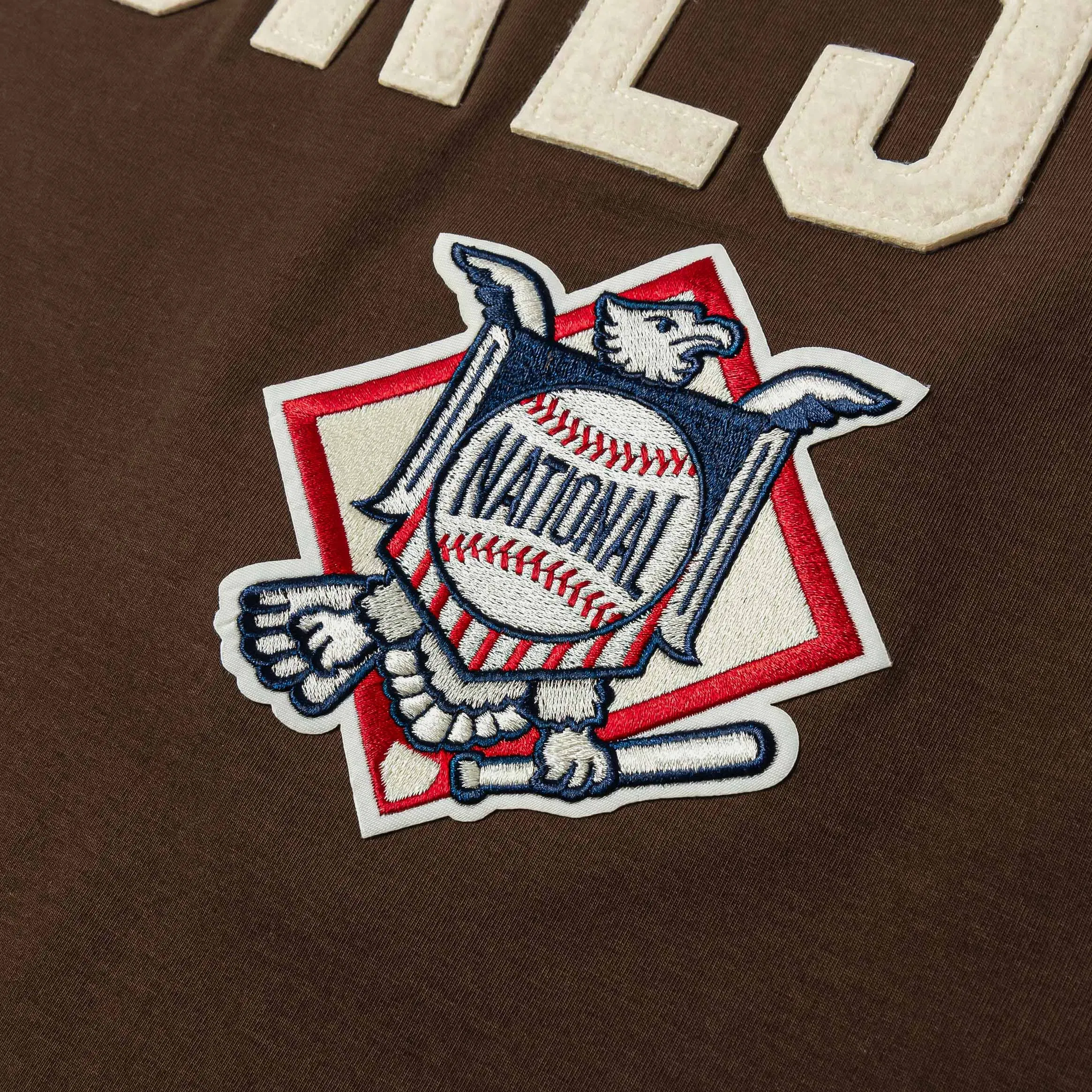 PRO STANDARD San Diego Padres Modern Original Mens Short Sleeve Shirt (Brown/White)