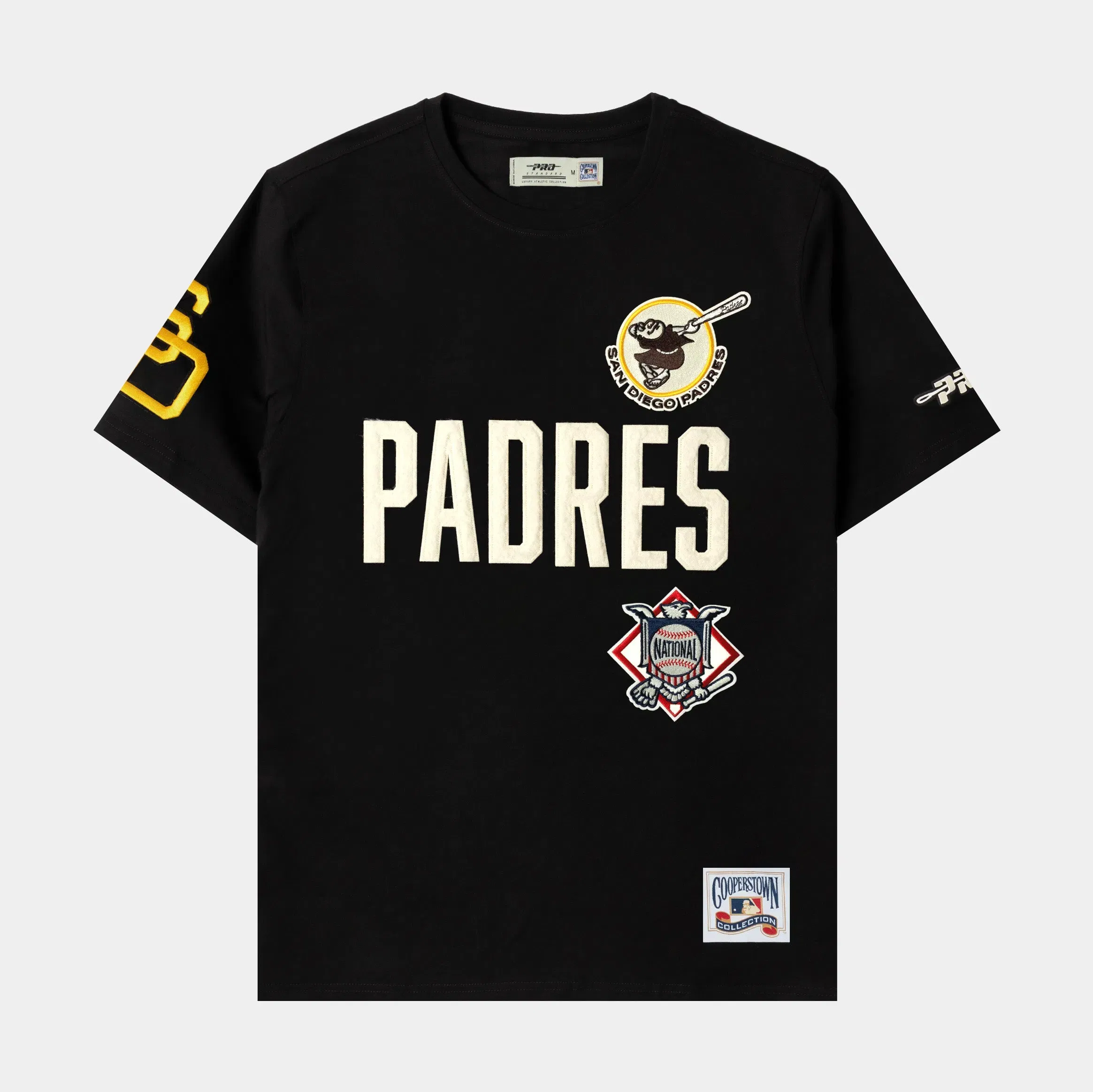 PRO STANDARD MLB San Diego Padres Original Mens Short Sleeve Shirt (Black/White)