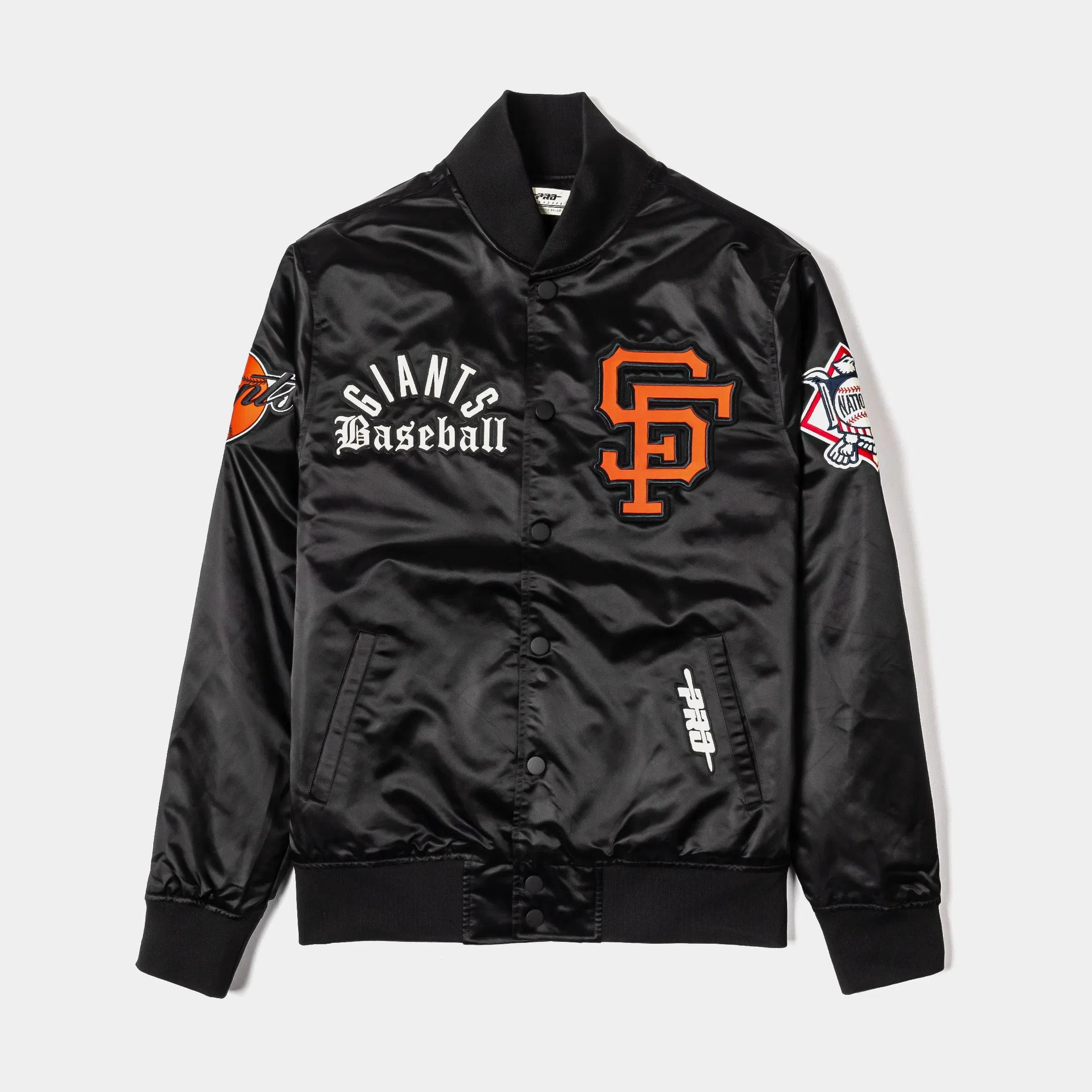 PRO STANDARD Shoe Palace Exclusive San Francisco Giants Original Satin Mens Jacket (Black/White)