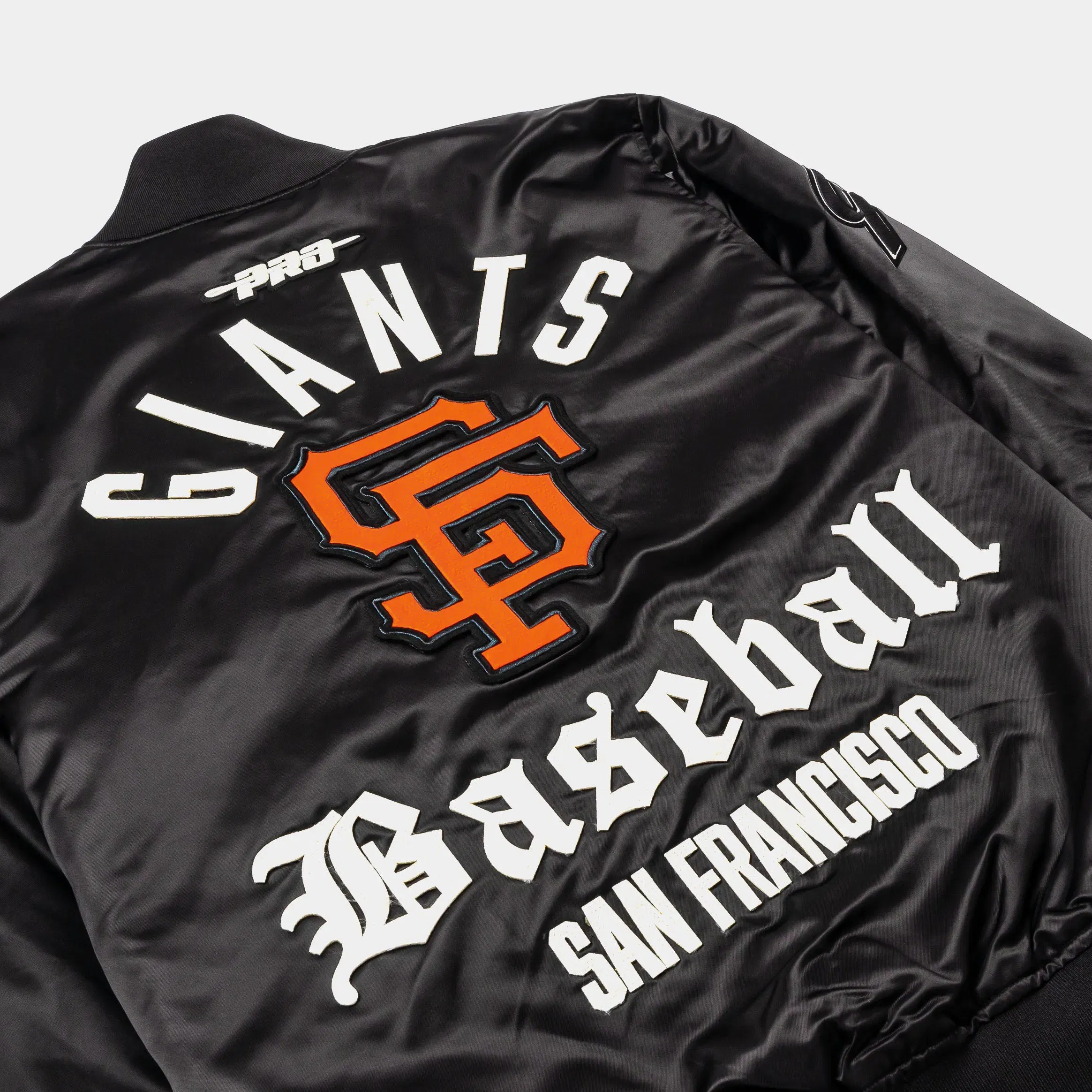 PRO STANDARD Shoe Palace Exclusive San Francisco Giants Original Satin Mens Jacket (Black/White)