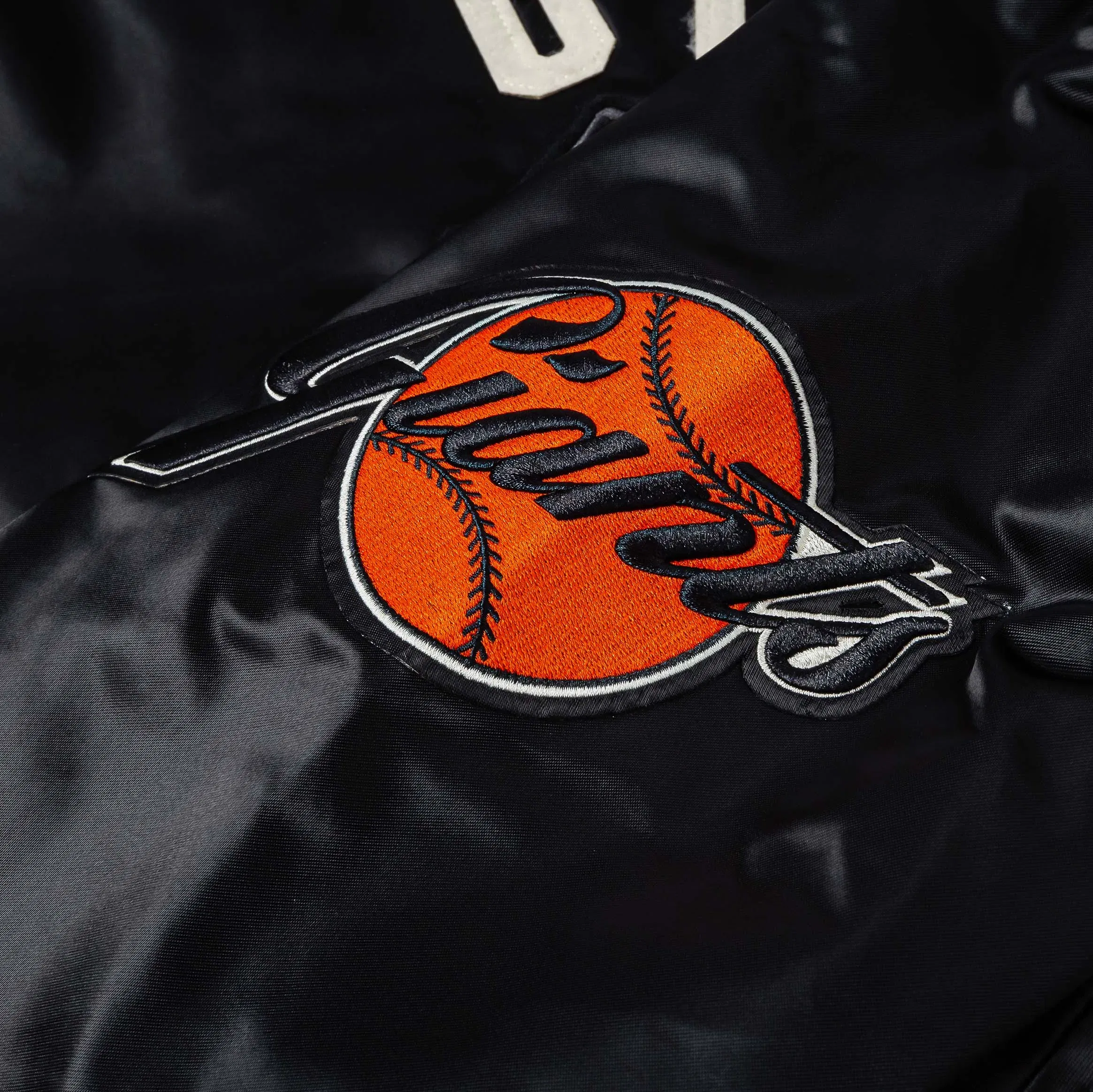 PRO STANDARD Shoe Palace Exclusive San Francisco Giants Original Satin Mens Jacket (Black/White)