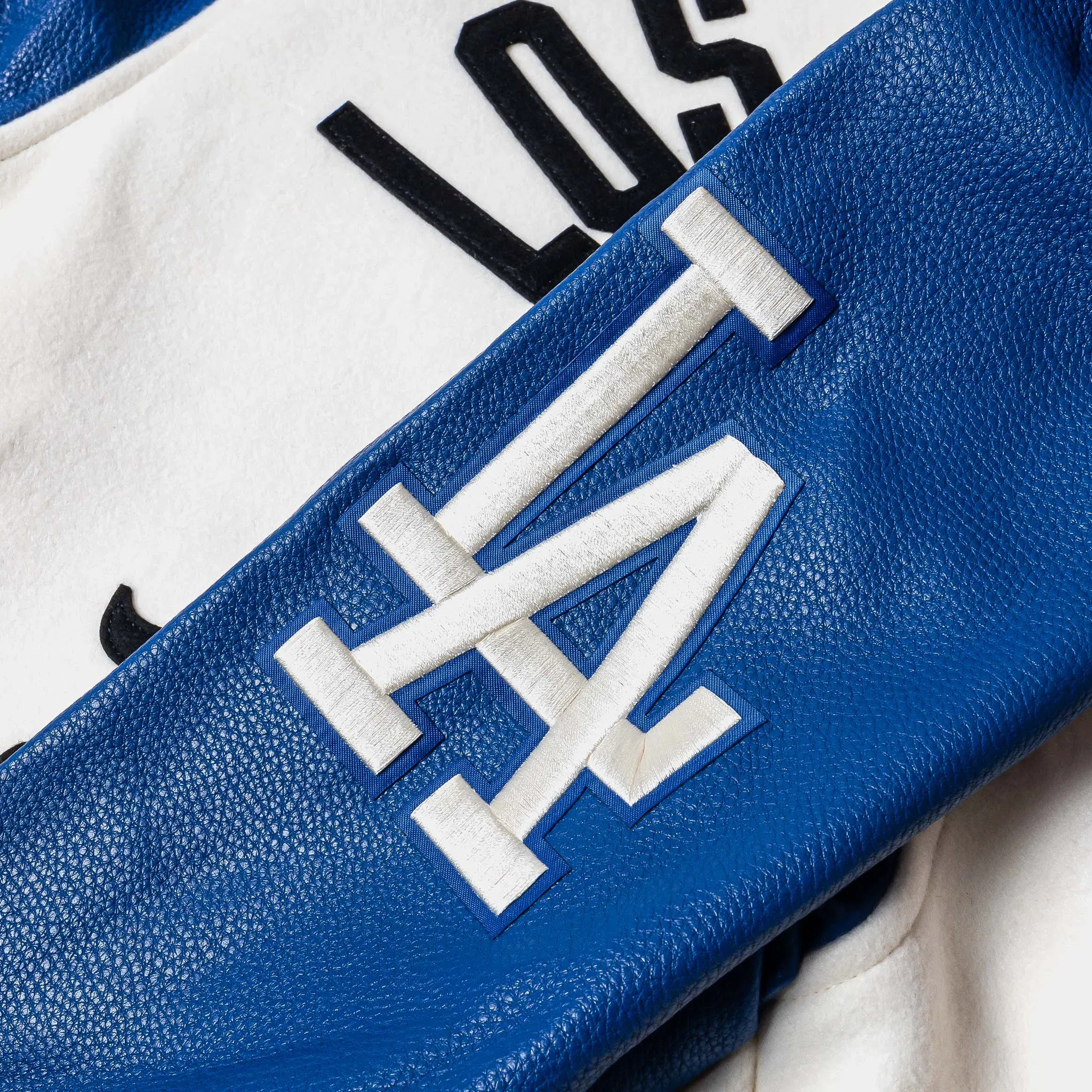 PRO STANDARD Shoe Palace Exclusive Los Angeles Dodgers Originals Wool Varsity Mens Jacket (Beige/Blue)