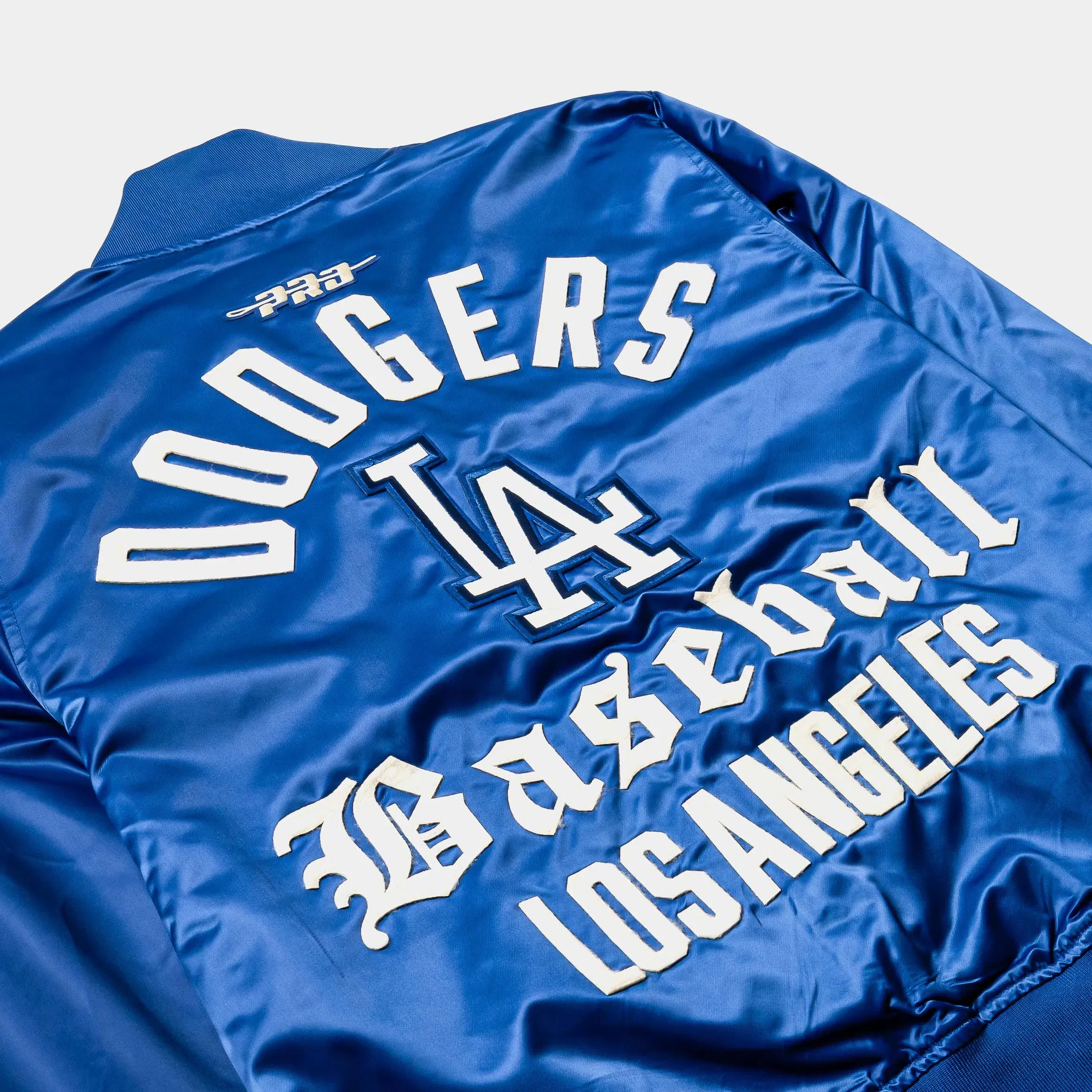 PRO STANDARD Shoe Palace Exclusive Los Angeles Dodgers Original Satin Mens Jacket (Blue/White)