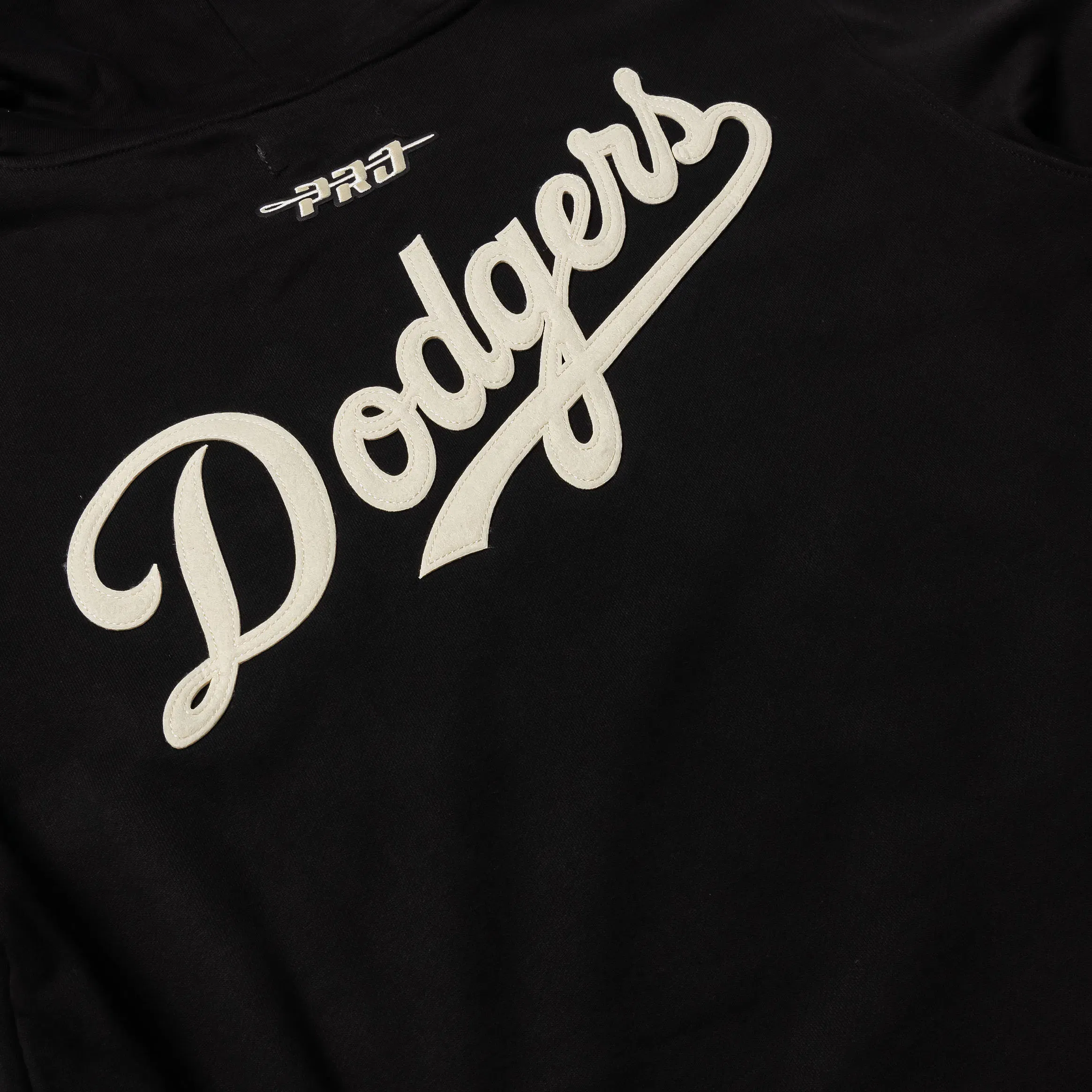 PRO STANDARD Los Angeles Dodgers Modern Originals Fleece Pullover Mens Hoodie (Black/White)