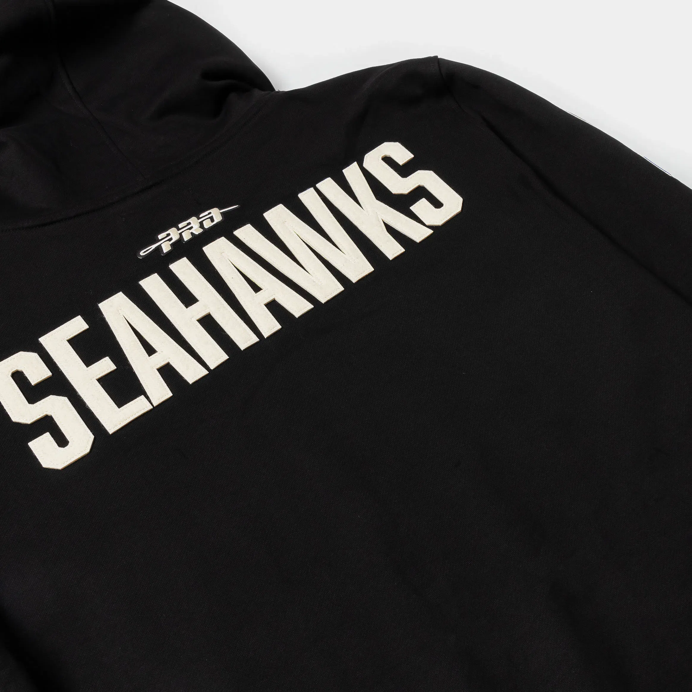 PRO STANDARD Seattle Seahawks Original Fleece Pullover Mens Hoodie (Black/White)