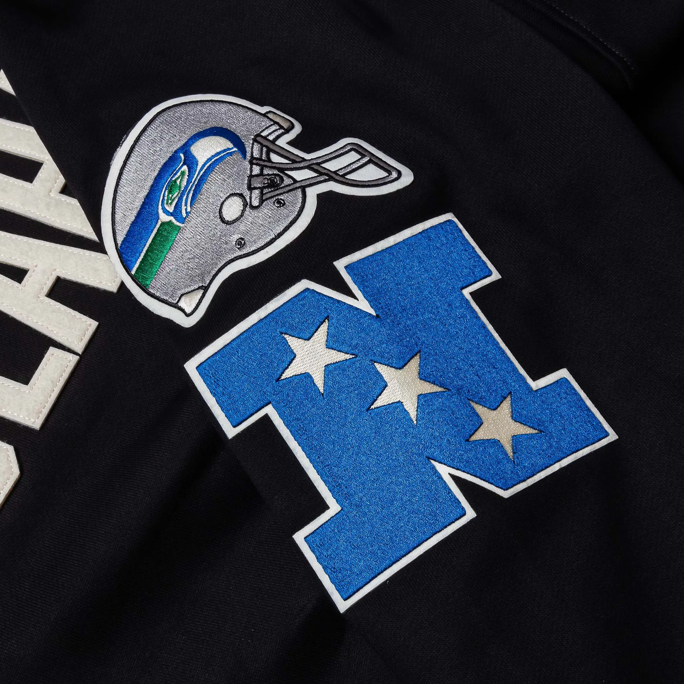 PRO STANDARD Seattle Seahawks Original Fleece Pullover Mens Hoodie (Black/White)
