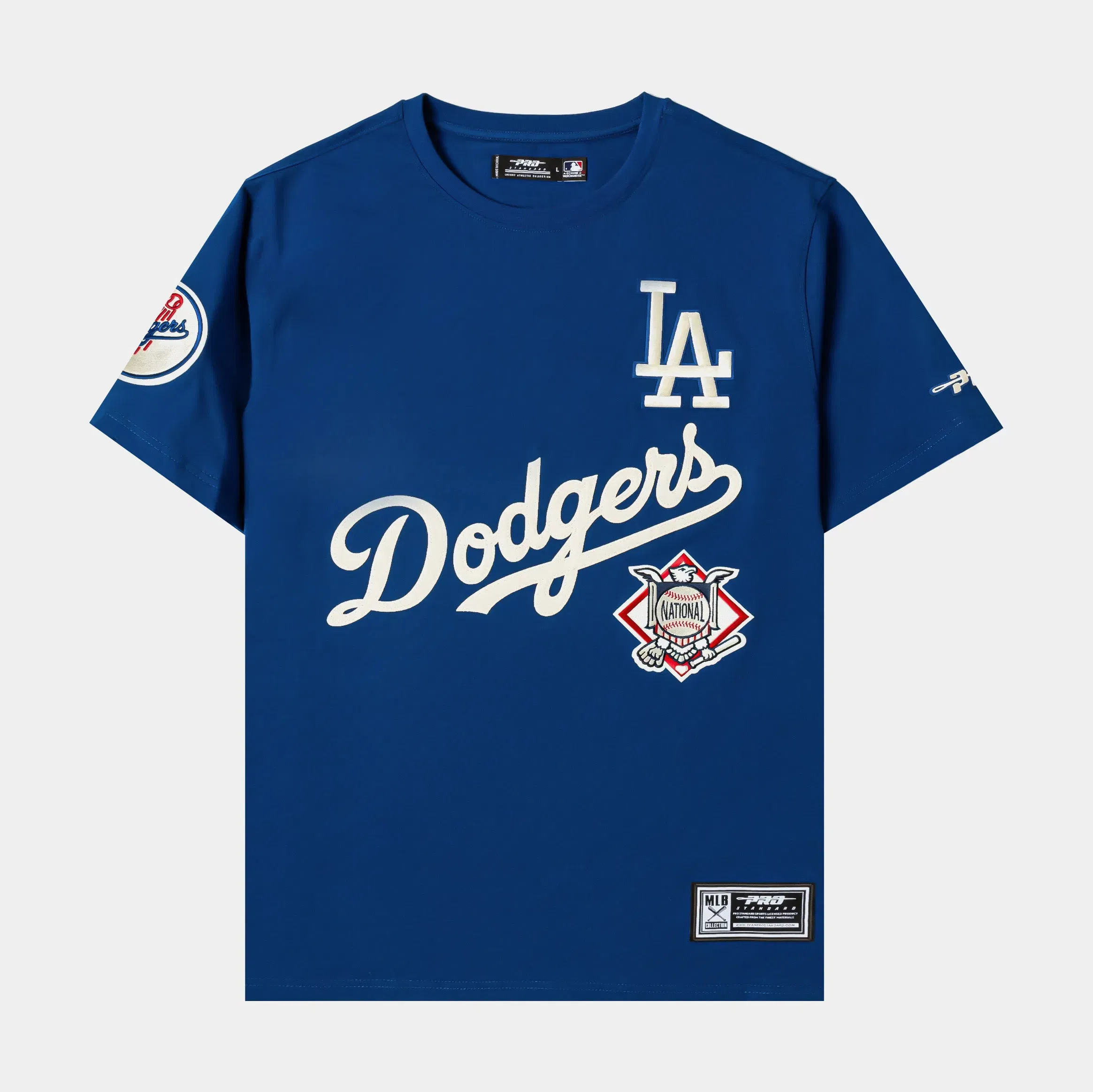 PRO STANDARD Shoe Palace Exclusive Los Angeles Dodgers Modern Originals Mens Short Sleeve Shirt (Blue)
