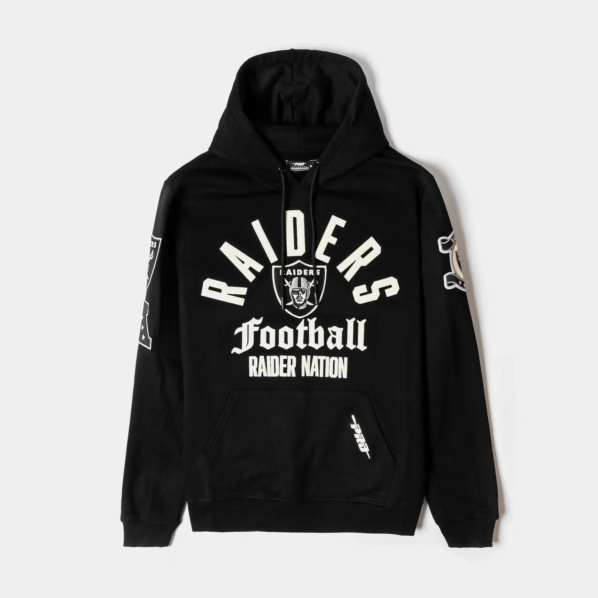 PRO STANDARD Las Vegas Raiders Original Fleece Pullover Mens Hoodie (Black/White)