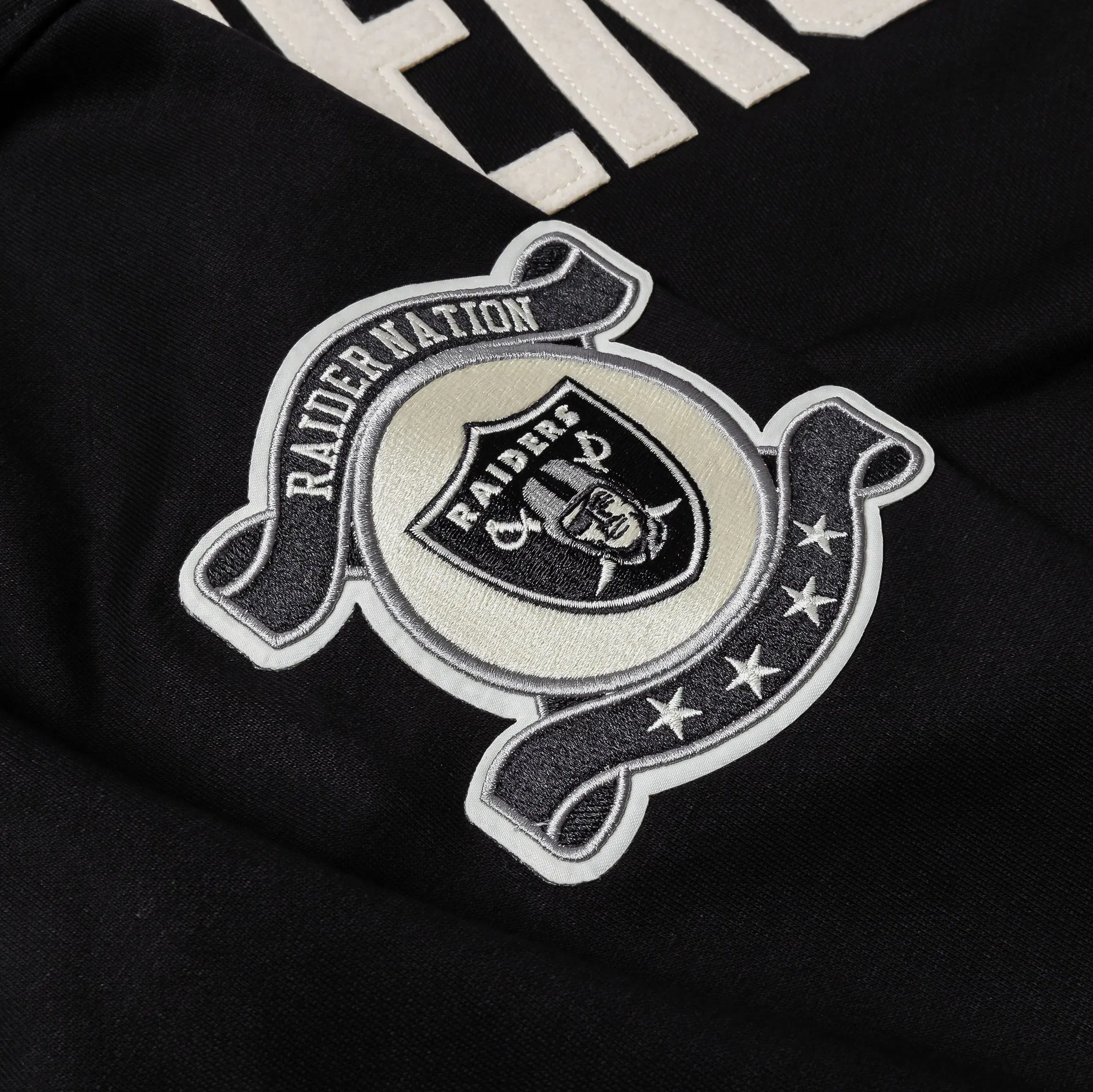 PRO STANDARD Las Vegas Raiders Original Fleece Pullover Mens Hoodie (Black/White)