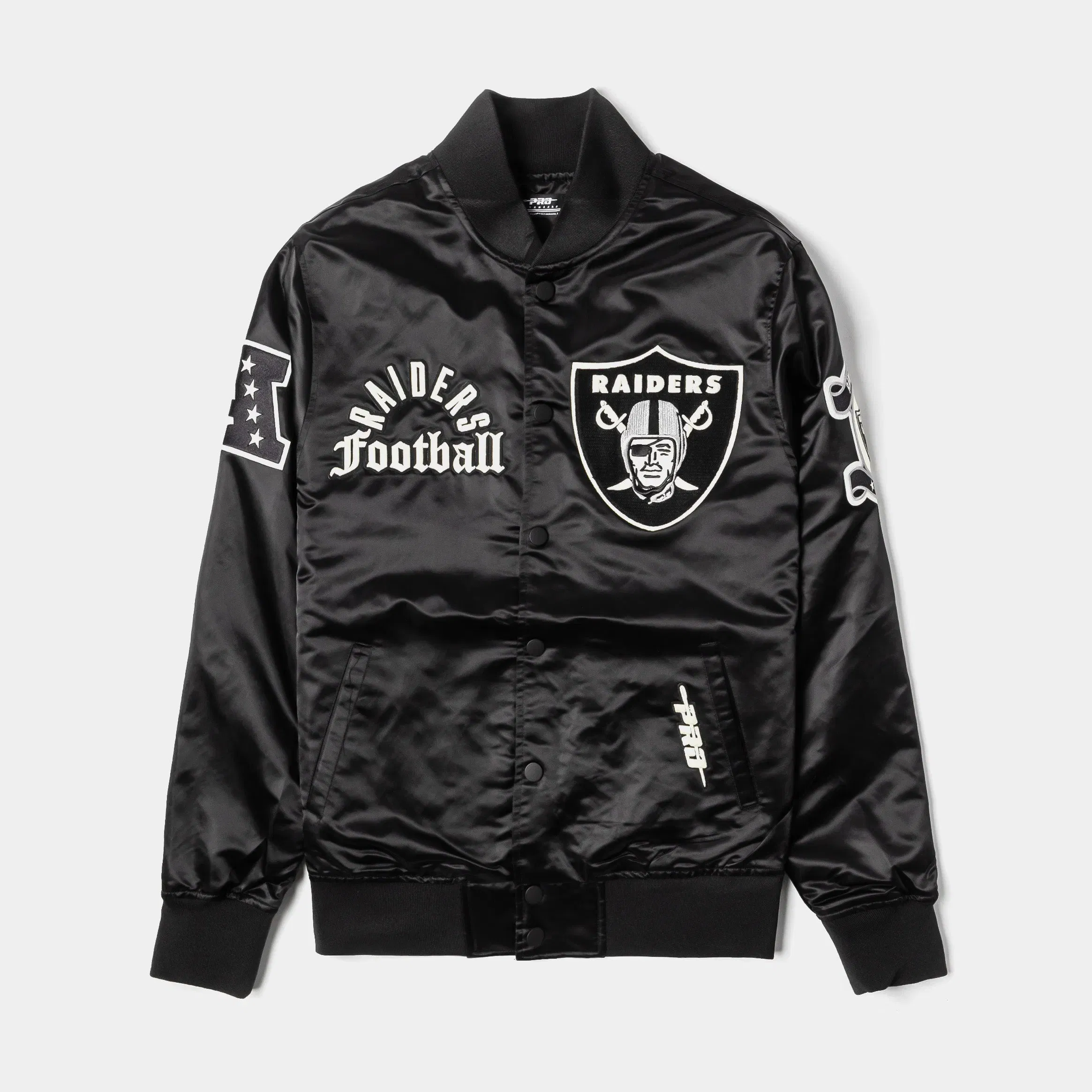 PRO STANDARD Las Vegas Raiders Original Satin Mens Jacket (Black/White)